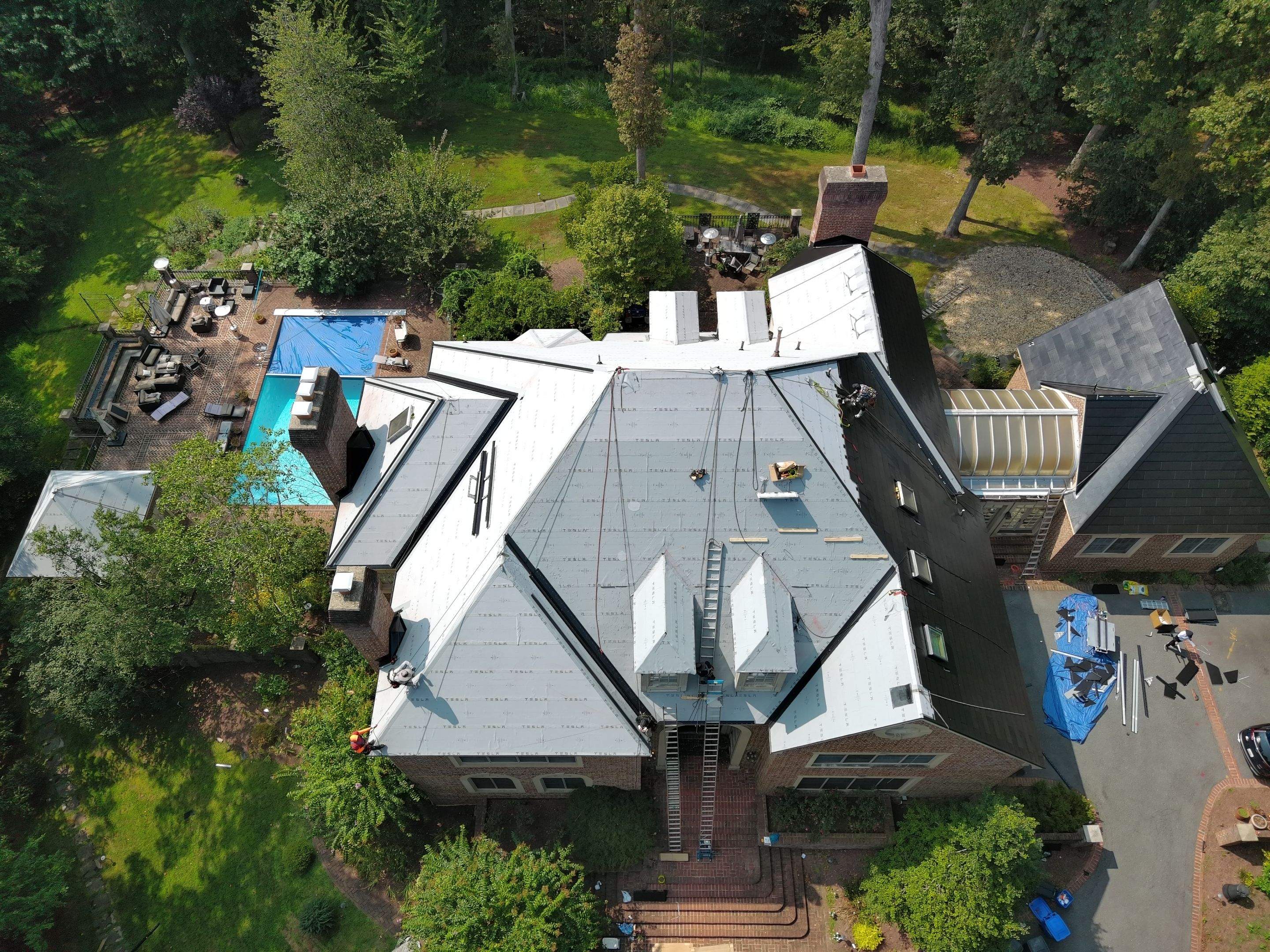 Extravagant Tesla Solar Roof in Maryland by American Home Contractors