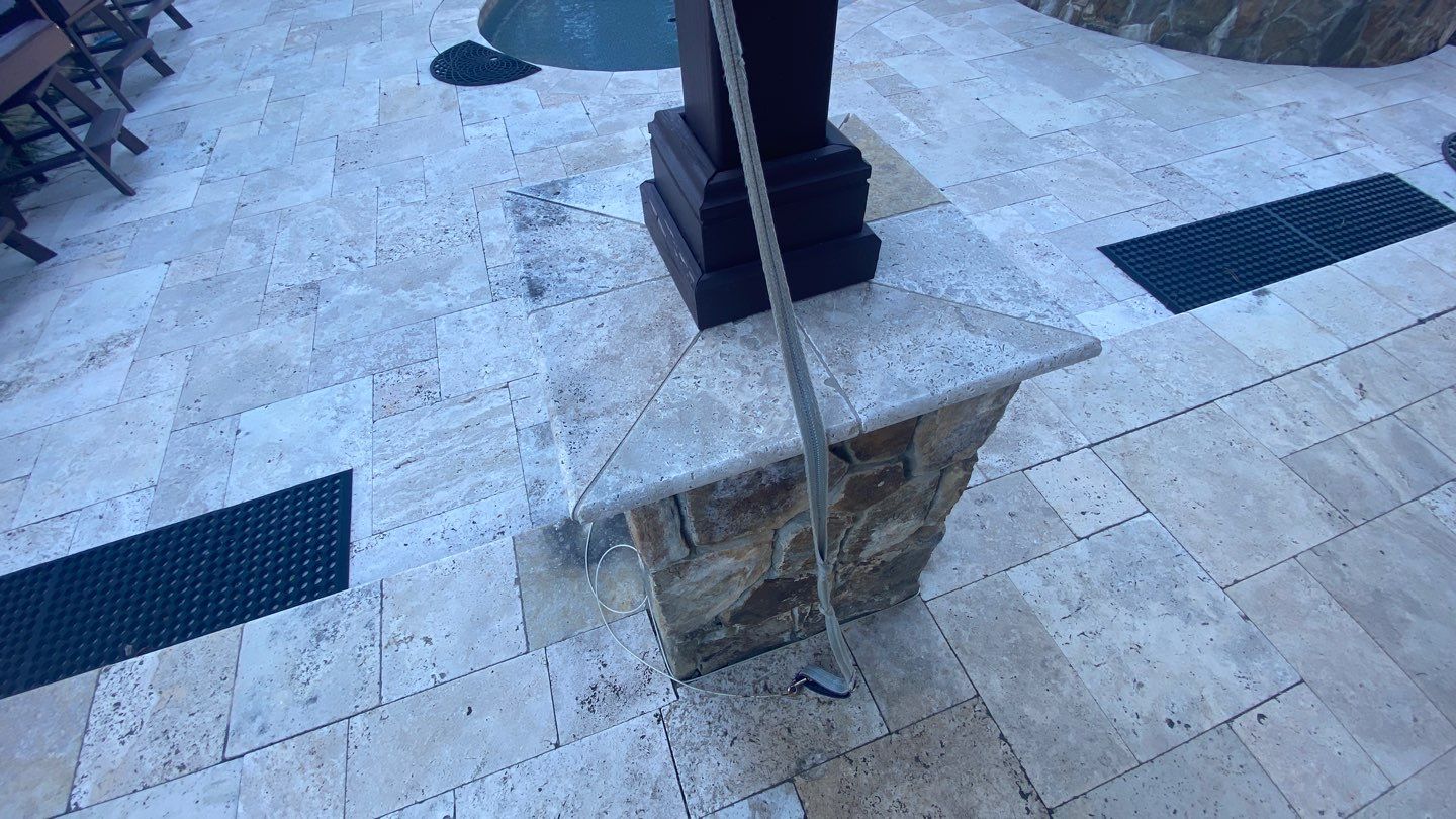 Travertine  using Concrete Sealant by DuraSeal