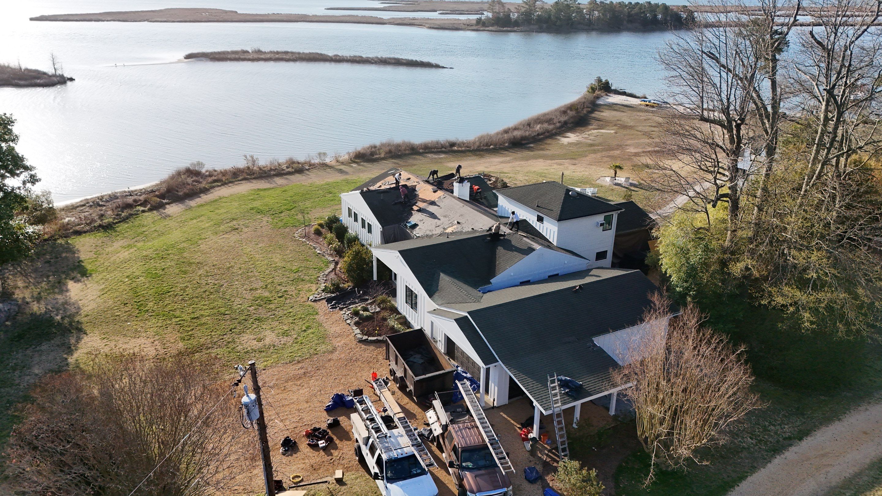 Roof Replacement in White Stone by Cade Construction