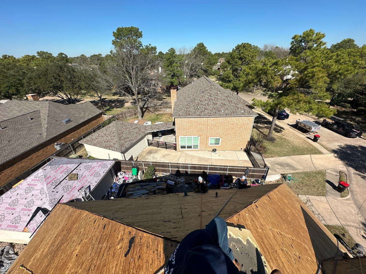 Residential Roofing Installation using Owen's Corning Duration (Lifetime) Shingles by Roof Repair Company