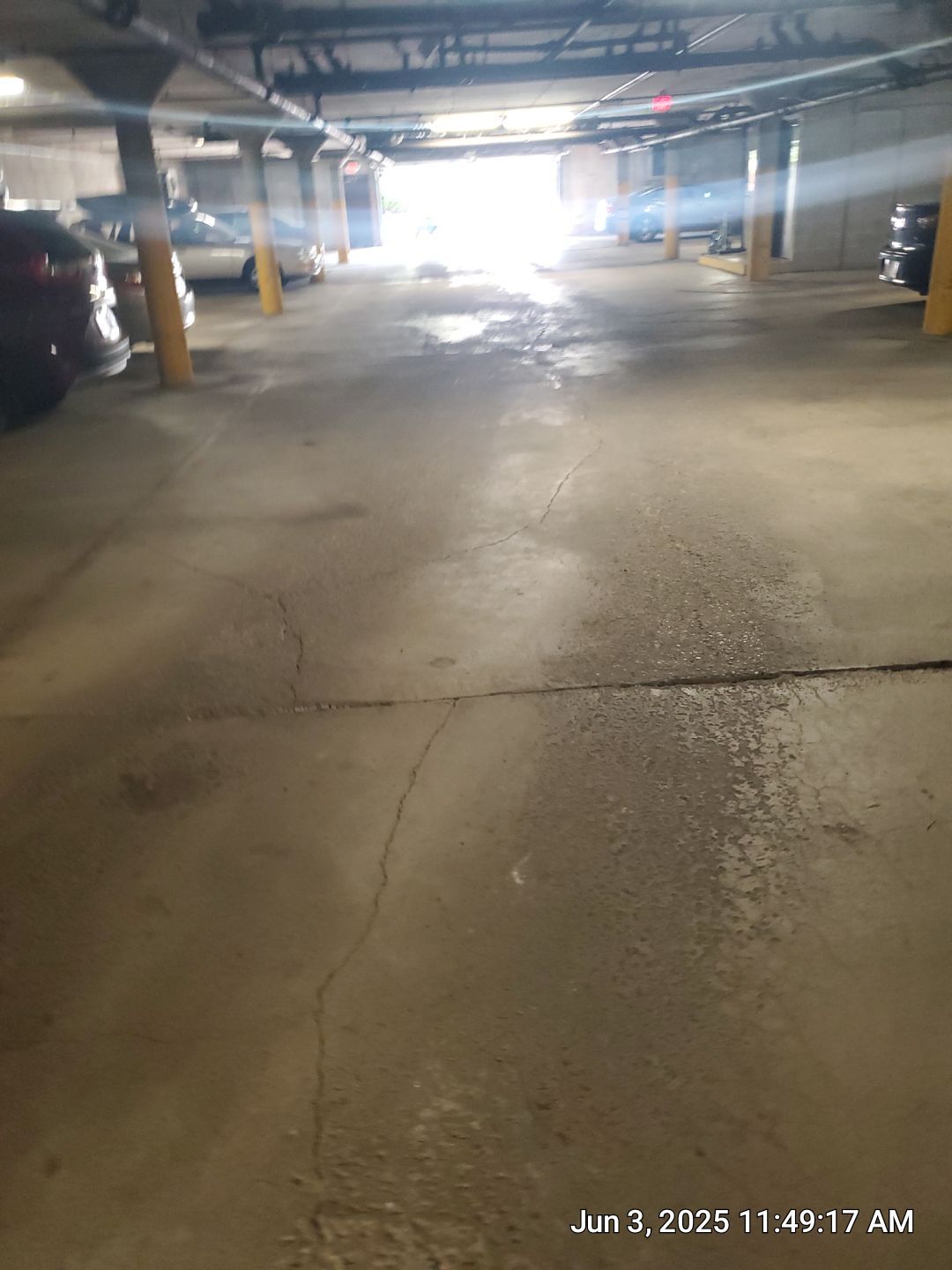 Parking garage cleaning by Northern Power Washing LLC.