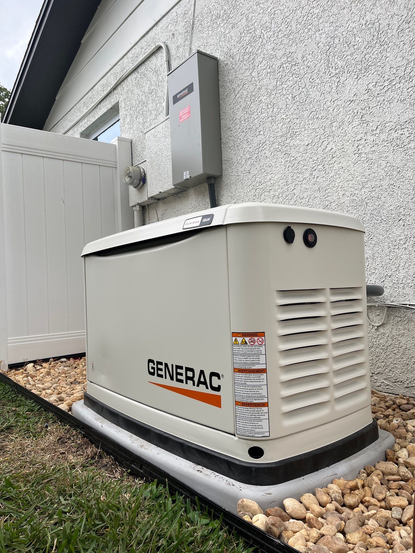 18kW Generac Whole Home Generator and 200A Automatic Transfer Switch by Smartron Electric