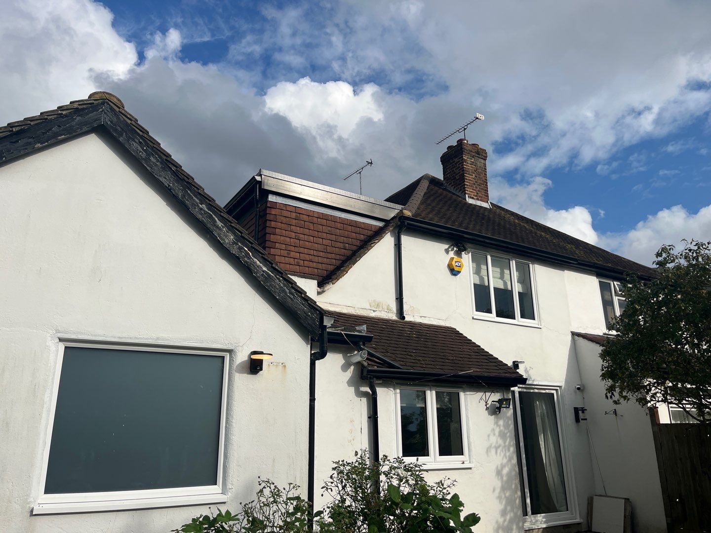 Roof and Driveway cleaning using Honda 15lpm Low Pressure Washing Machine by Ges Exterior Cleaning ltd
