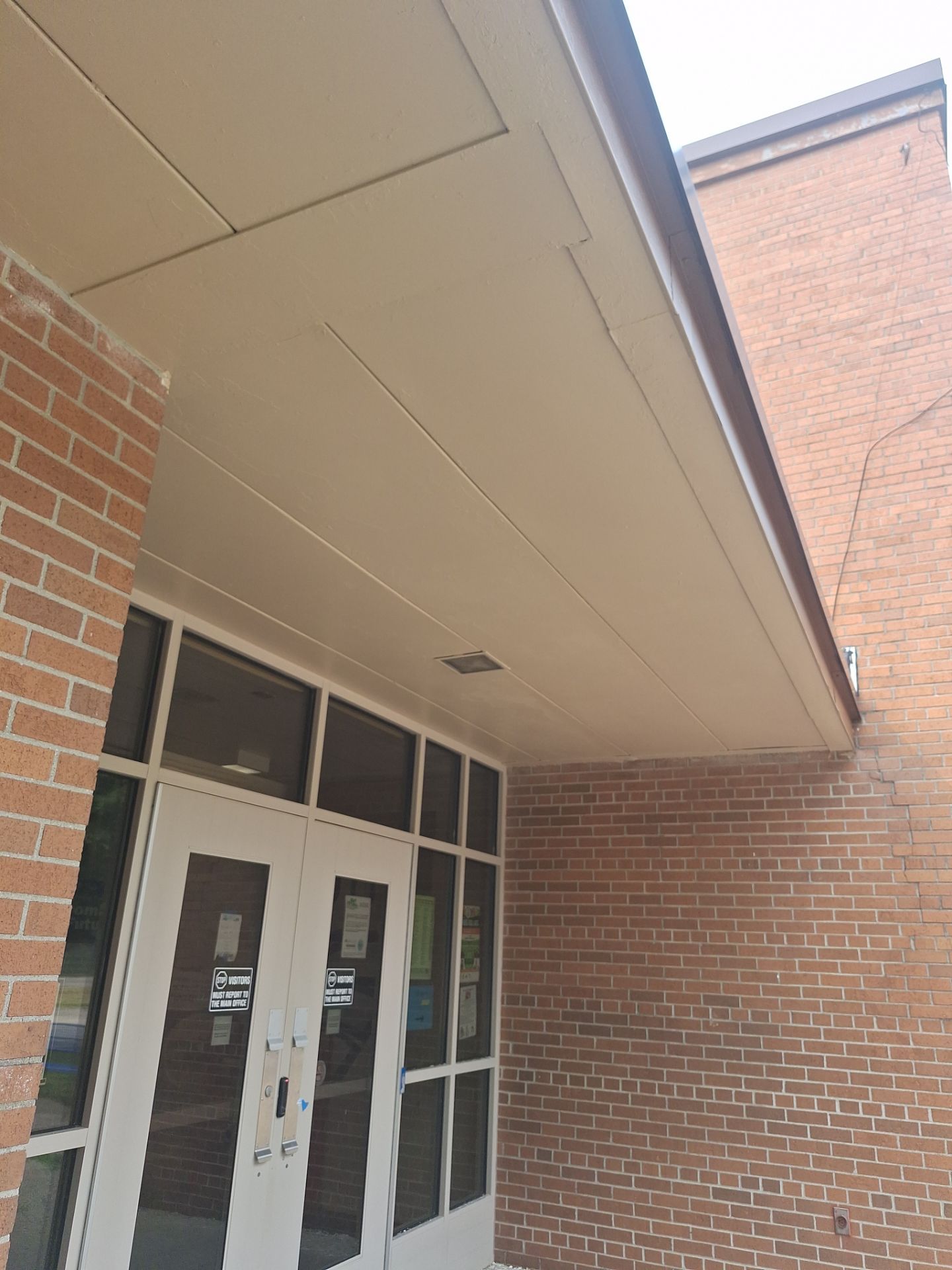 Commercial Exterior Pressure Washing and Soffit Preparation in Muskegon by Gordon Painting