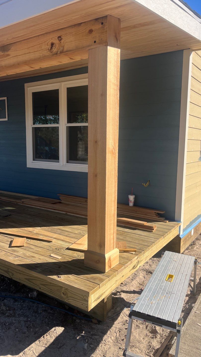 Customized Cabin by Bayfront Roofing and Construction