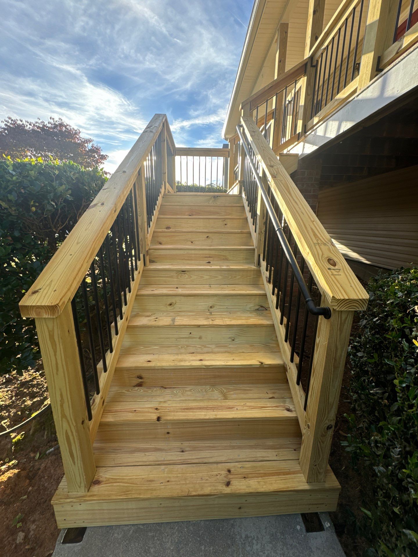 Custom Deck Construction and Privacy Fence Installation in Powder Springs by Swift Home Renovations