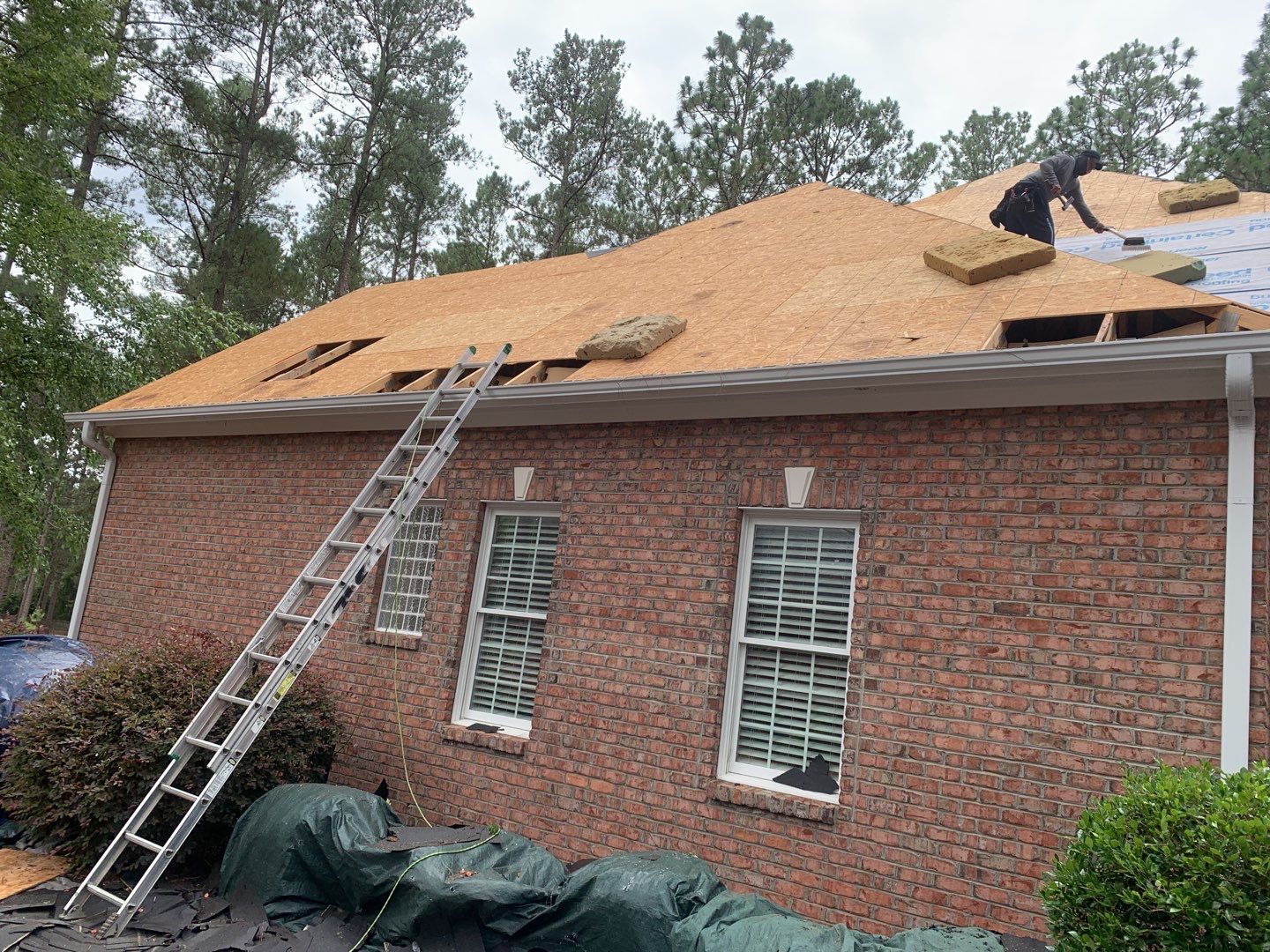 Hail Damaged Inspection / Repair / Re roof by American Roofing NC