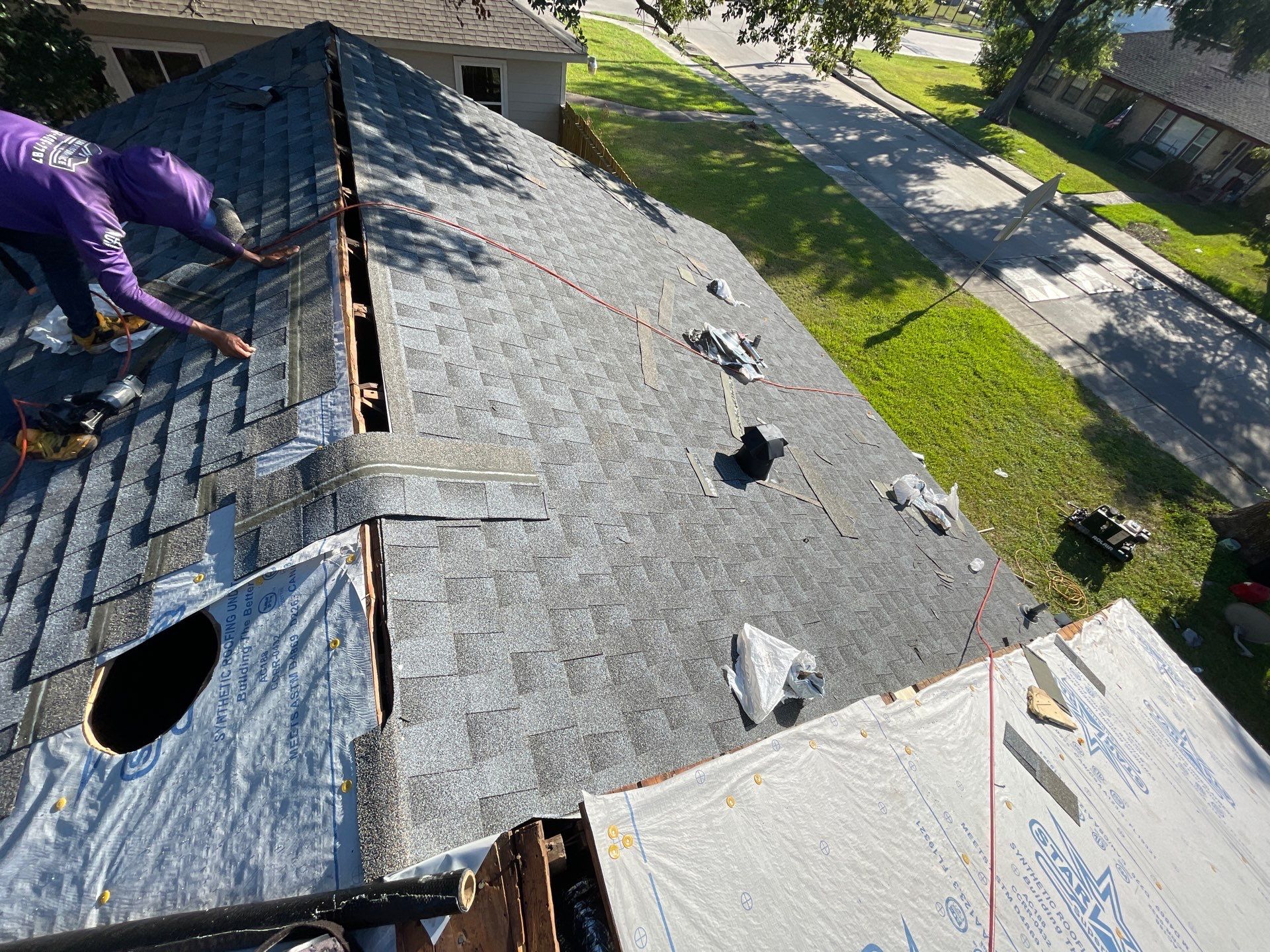 Residential Roofing Installation using Atlas Pinnacle® Pristine Pewter by CAP Roofing and Construction LLC