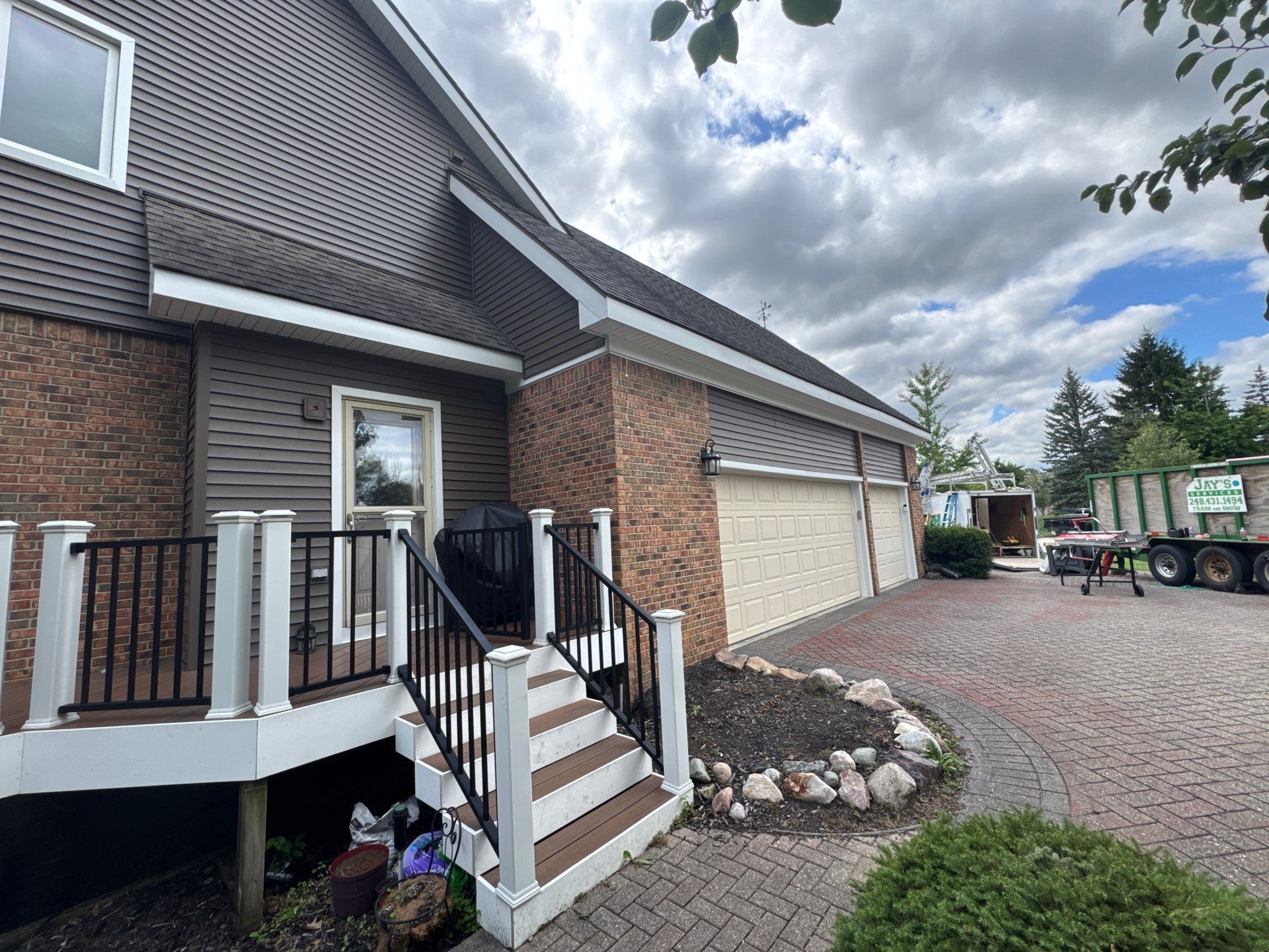 Siding Replacement using Alside Odyssey D4" Flagship Brown by 180 Contractors