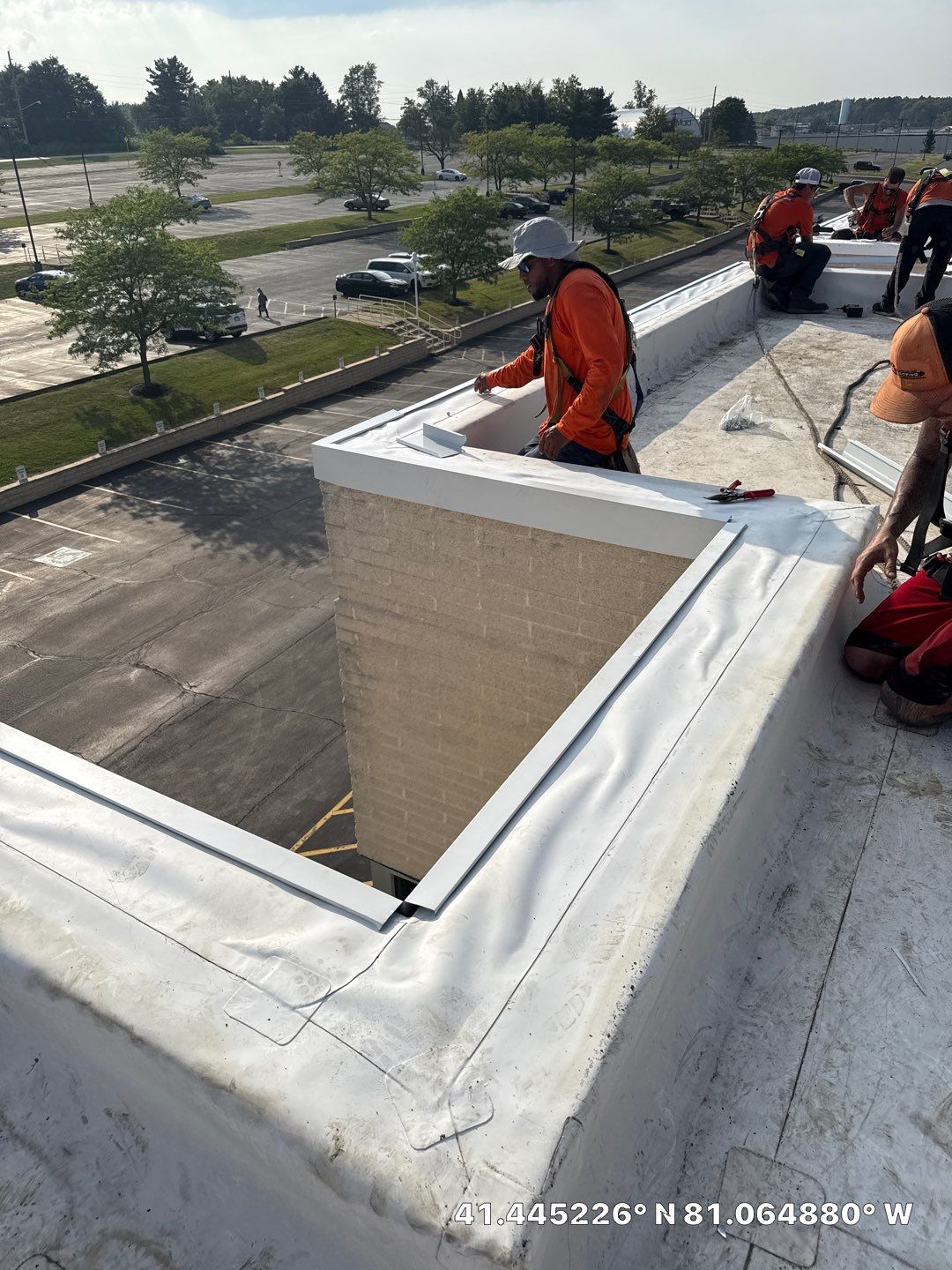 Edge metal and Siding replacement by Commercial Roofing and Coating Systems