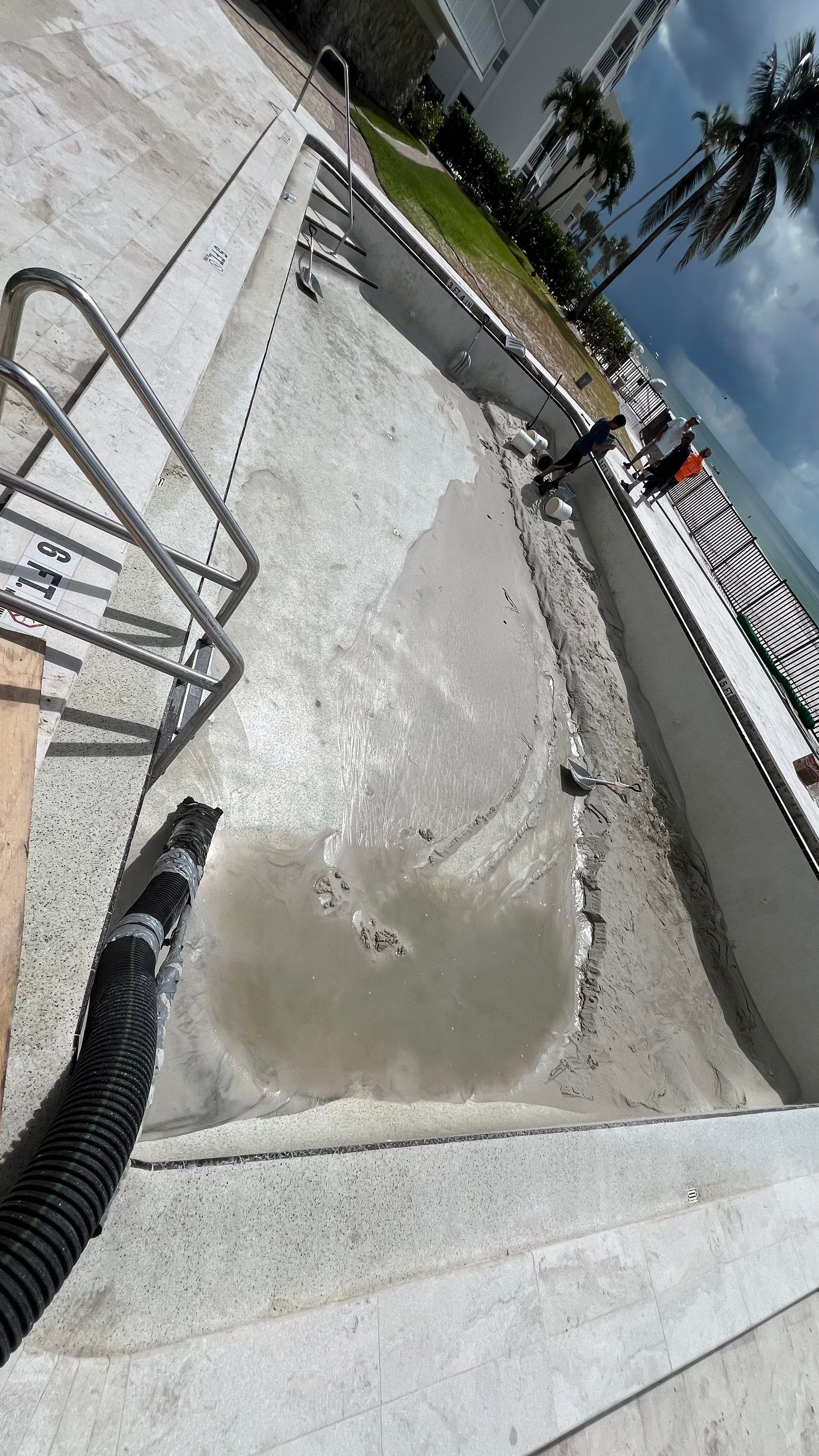 Naples Condo Pool Cleanout by APS Power & Water