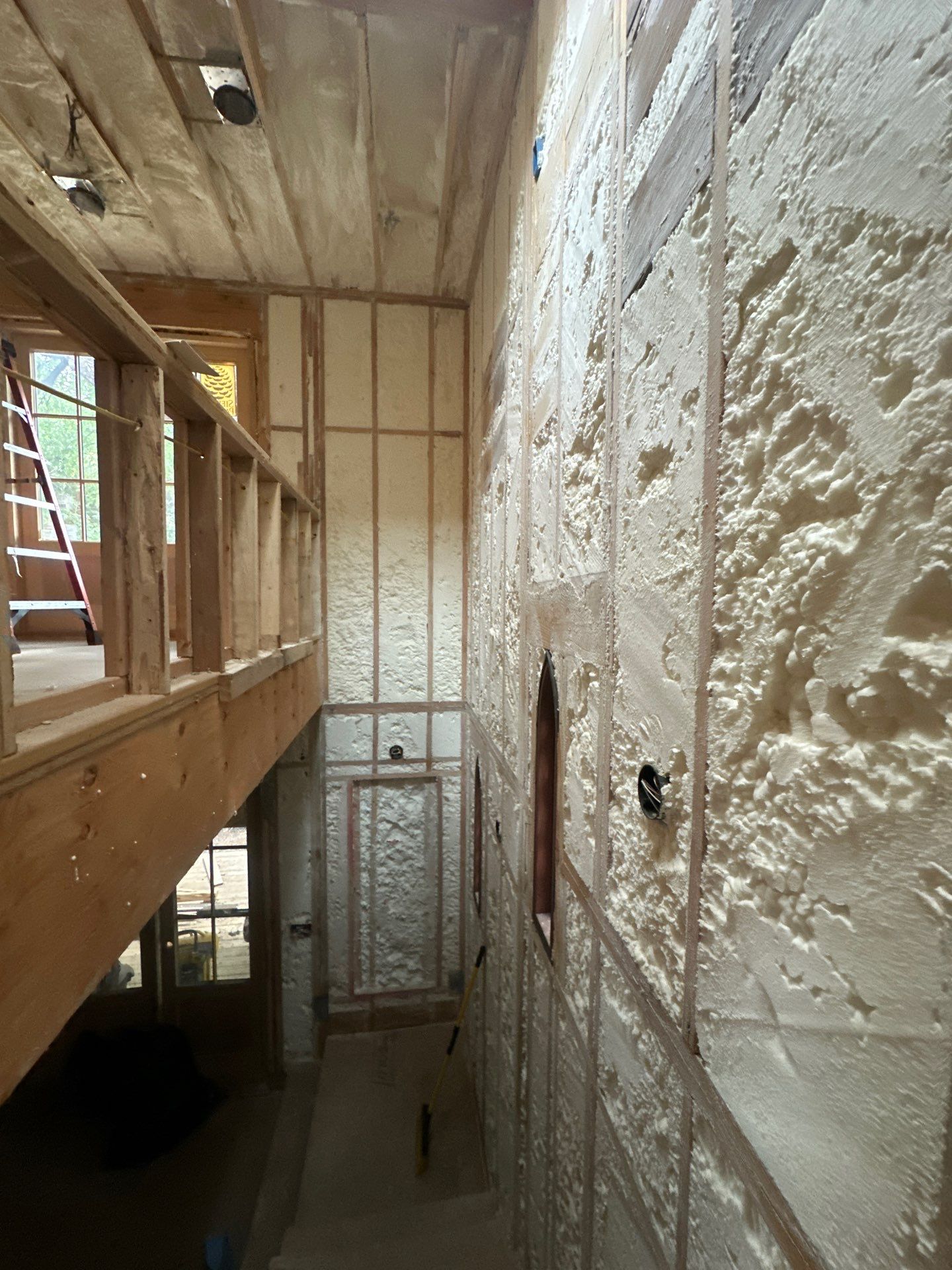 We spray foamed this beautiful and very unique custom home in Dallas by Apex Insulation Solutions