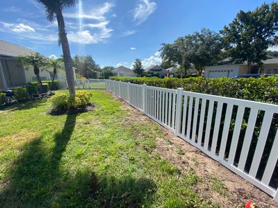 Vinyl Picket Fence Installation using Vinyl Picket Fence