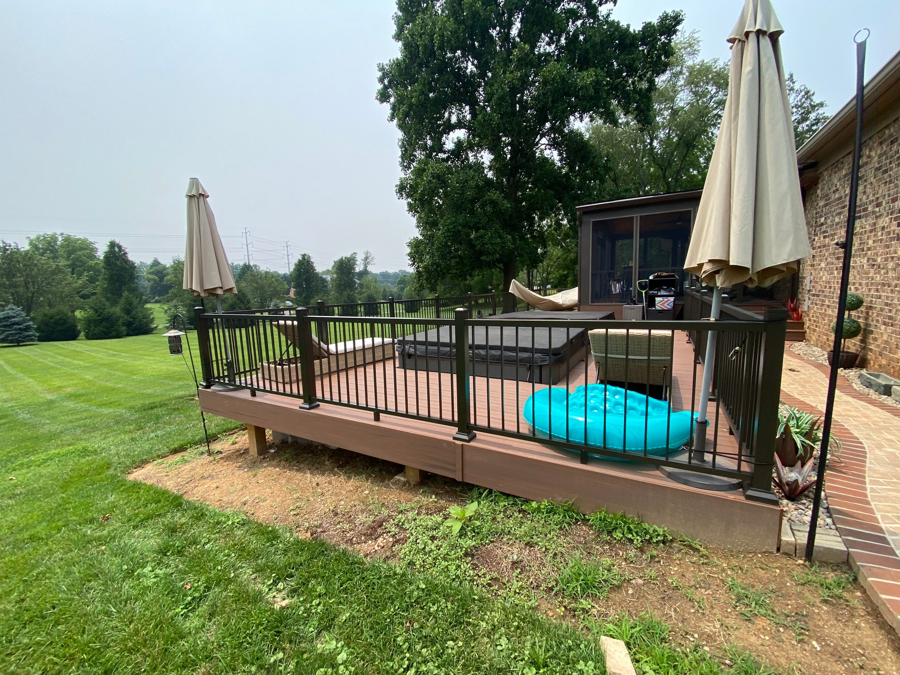 Deck/Screen porch Transformation using Timbertech by The Smet Companies, LLC