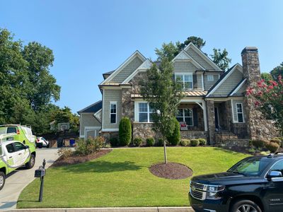 Full Exterior Painting Project on Residential Siding in Marietta