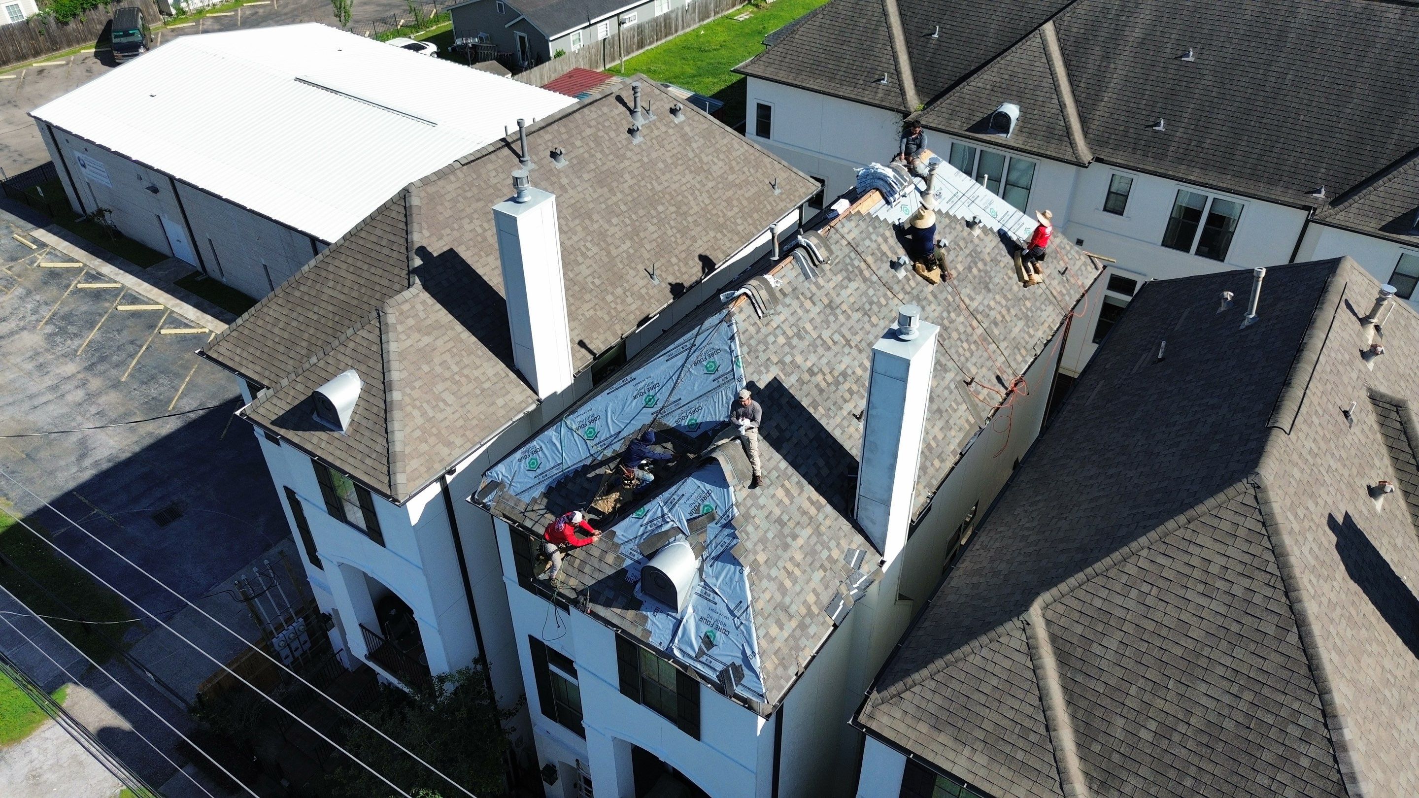 Roof Replacement using IKO Nordic in the Heights! by Core Four Roofing