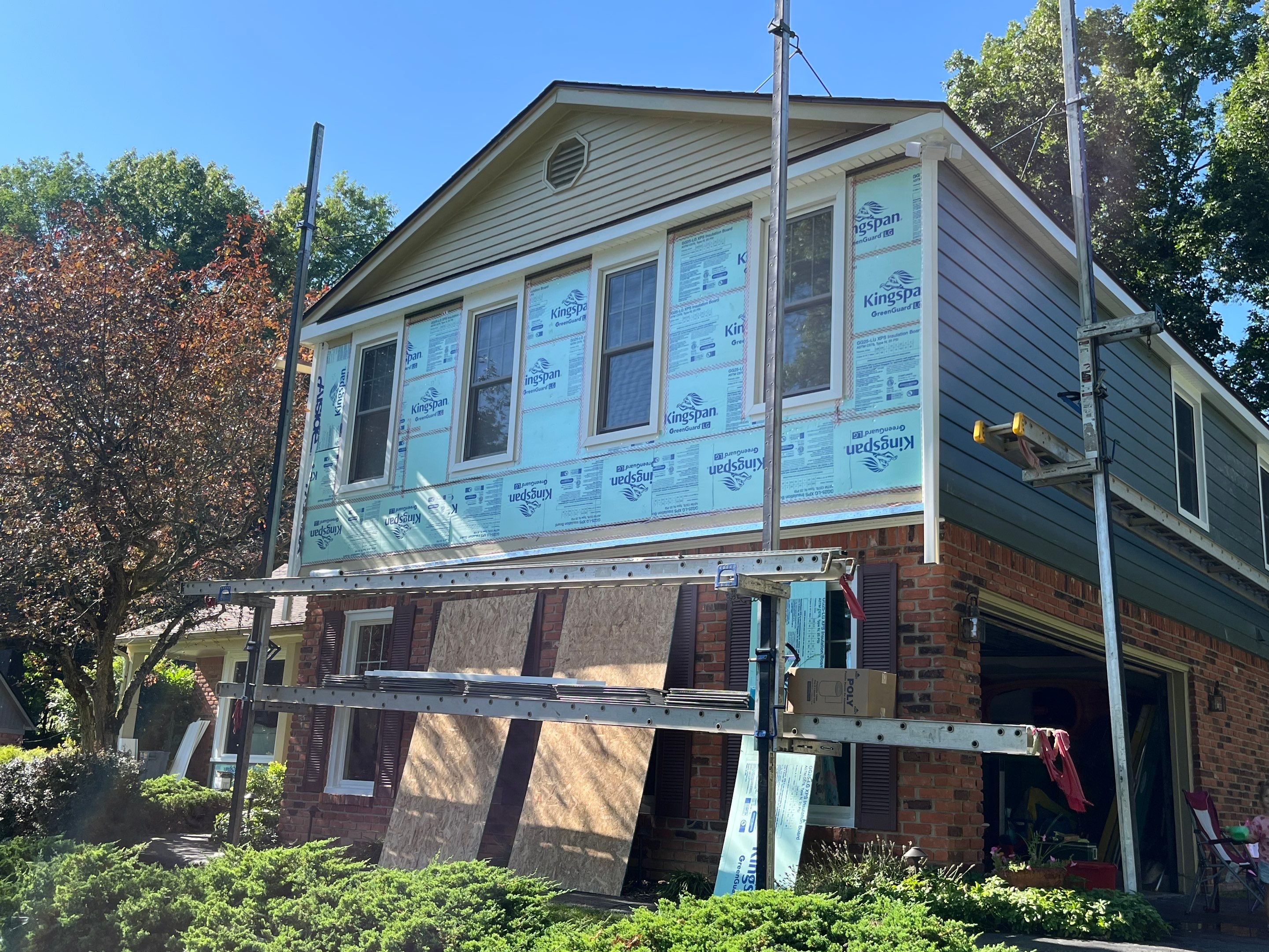 Siding Replacement using Alside Deep Moss by 180 Contractors
