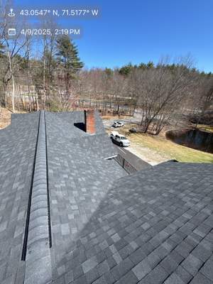 Roof Replacement in Goffstown, NH | Onyx Black Shingles & EPDM Rubber Roof Integration