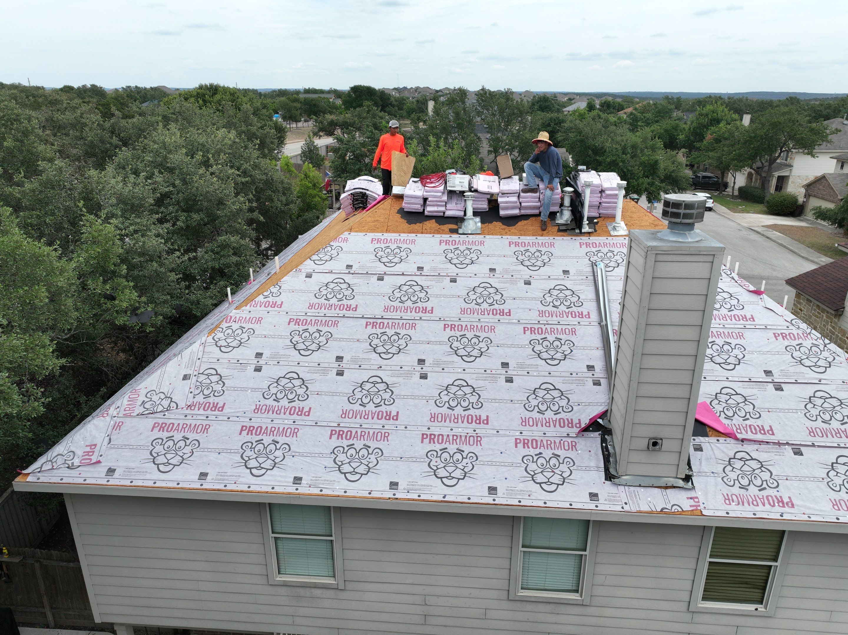 Residential Roof Replacement by Premier Roofing and Contracting