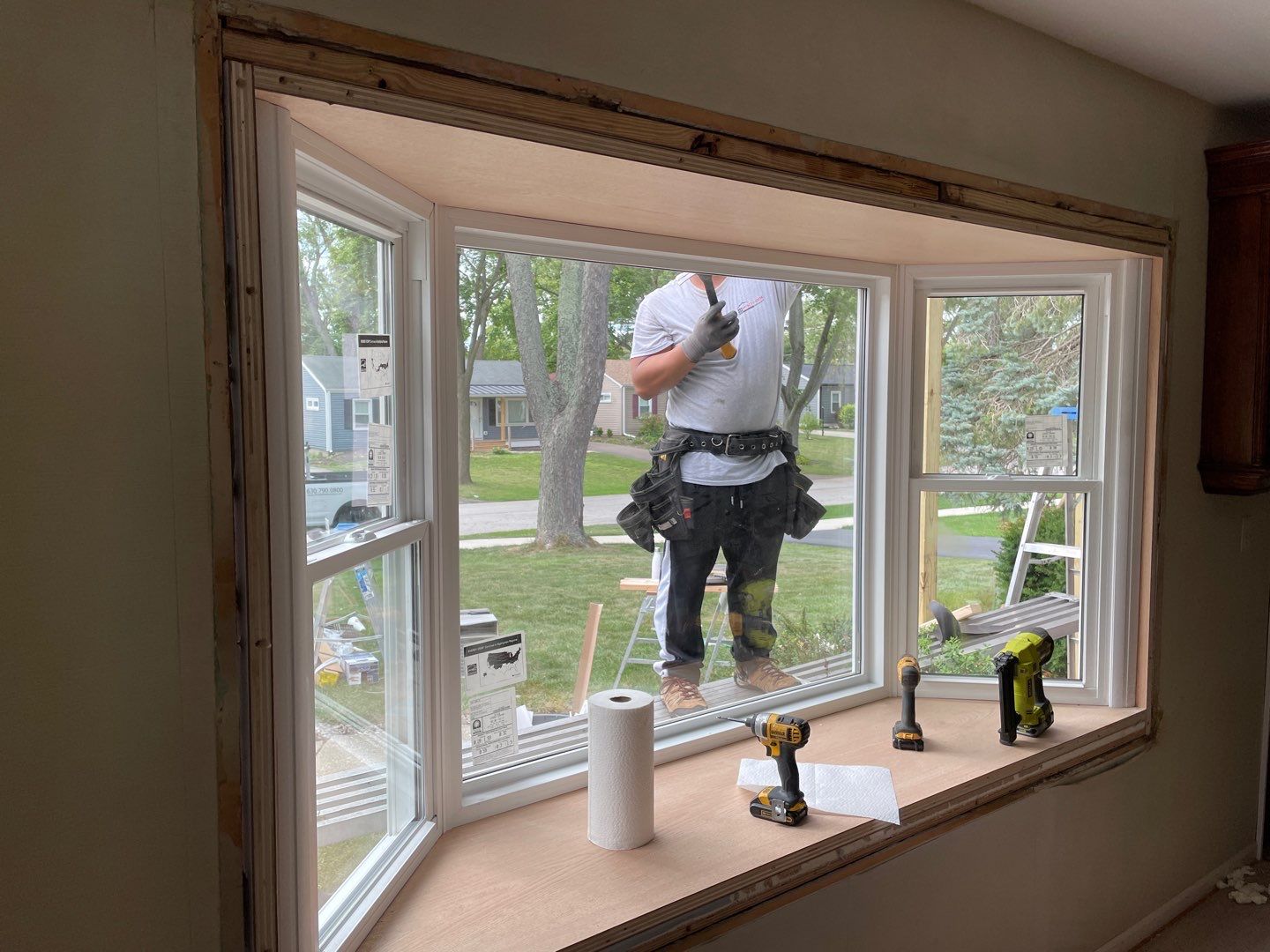 Siding Installation using Alside Charter Oak Siding  by Pro Home Services Inc