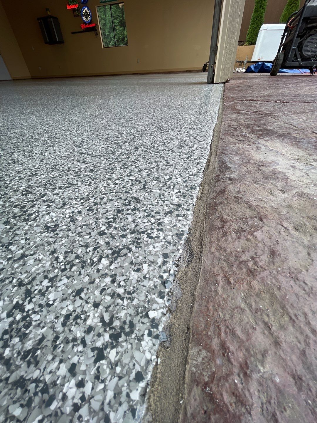 Garage Transformation using Silver Creek by Croc Coatings, LLC