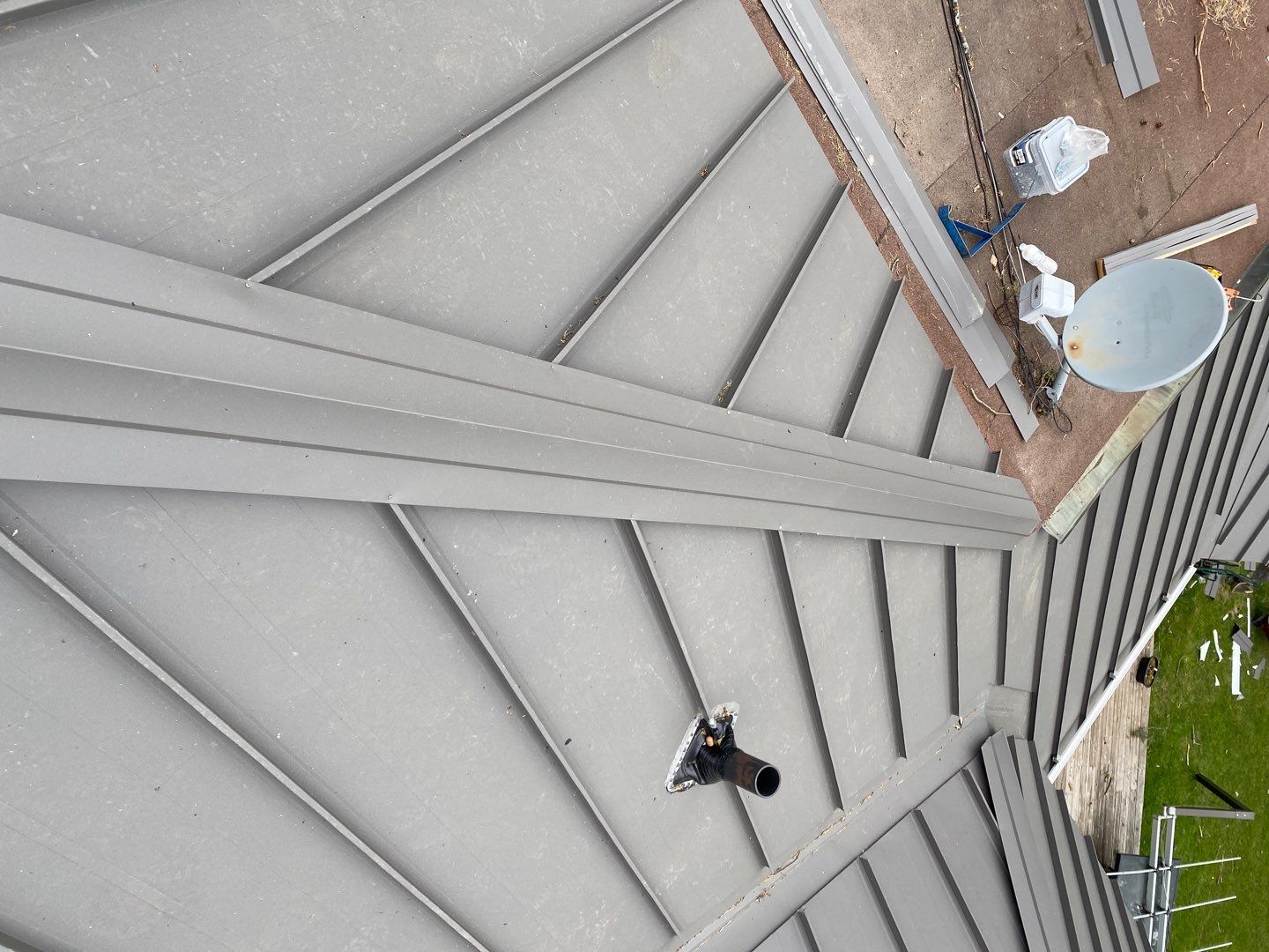 New Roof Installation using 16" Standing Seam Panels by Jay Carter Roofing & Sheet Metal