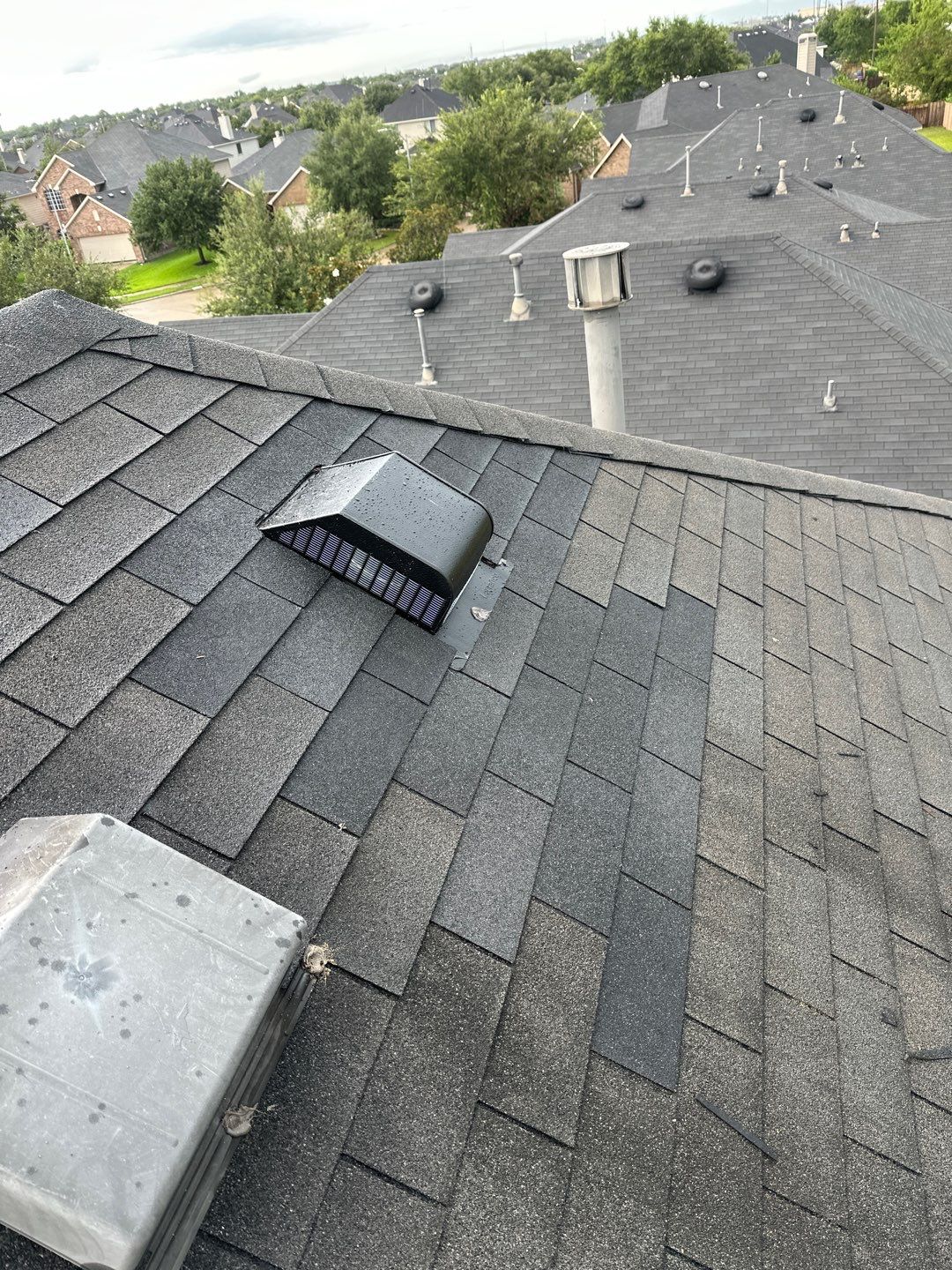 Hail Damage using Owen's Corning Duration (Lifetime) Shingles by Roof Repair Company