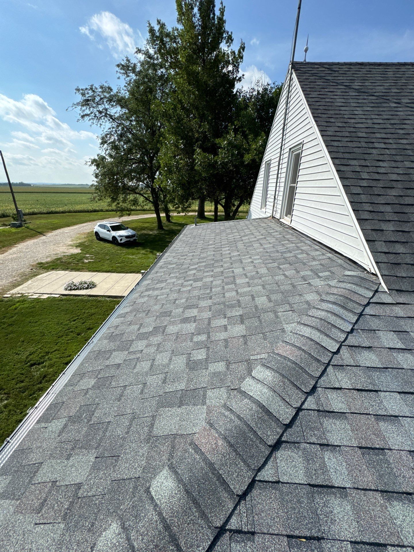 Architectural Shingle Roof Replacement in Beemer, NE by Crows Roofing LLC