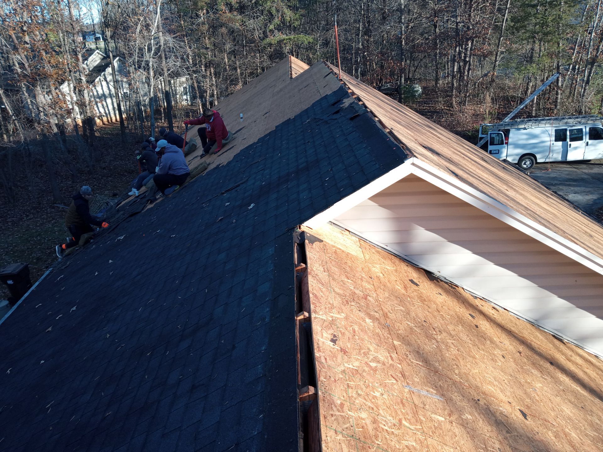 Residential Roofing Installation using Architectural shingles by BROCK BUILDERS 