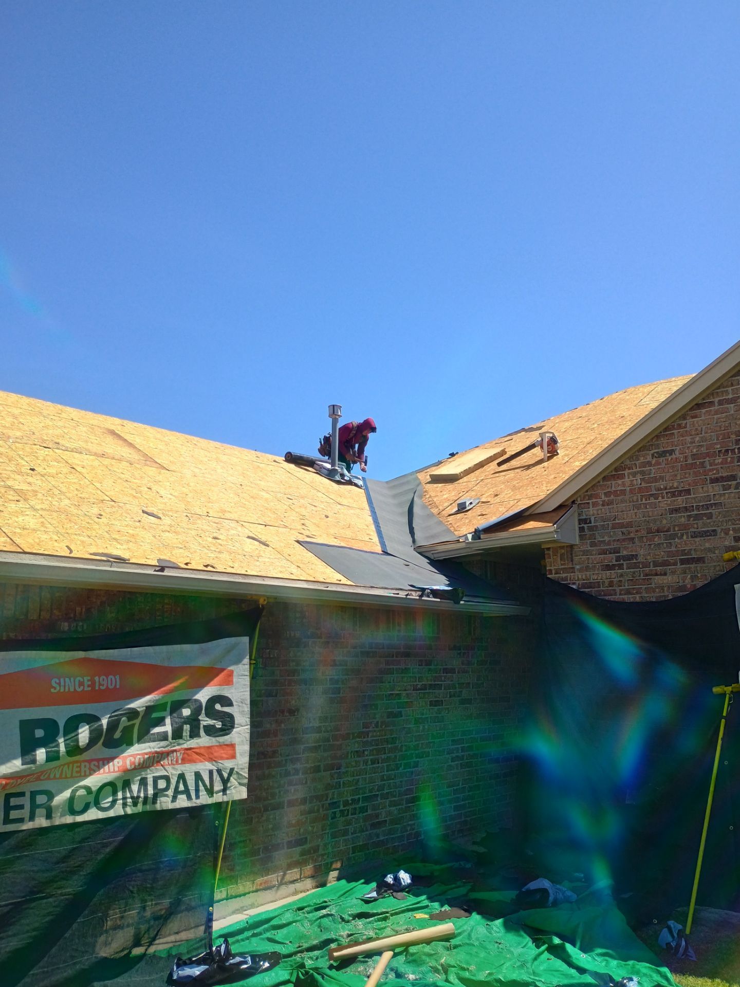 Oklahoma City Full Residential Roof Replacement with GAF Architectural Shingles by BANA Roofing and Solar Supply