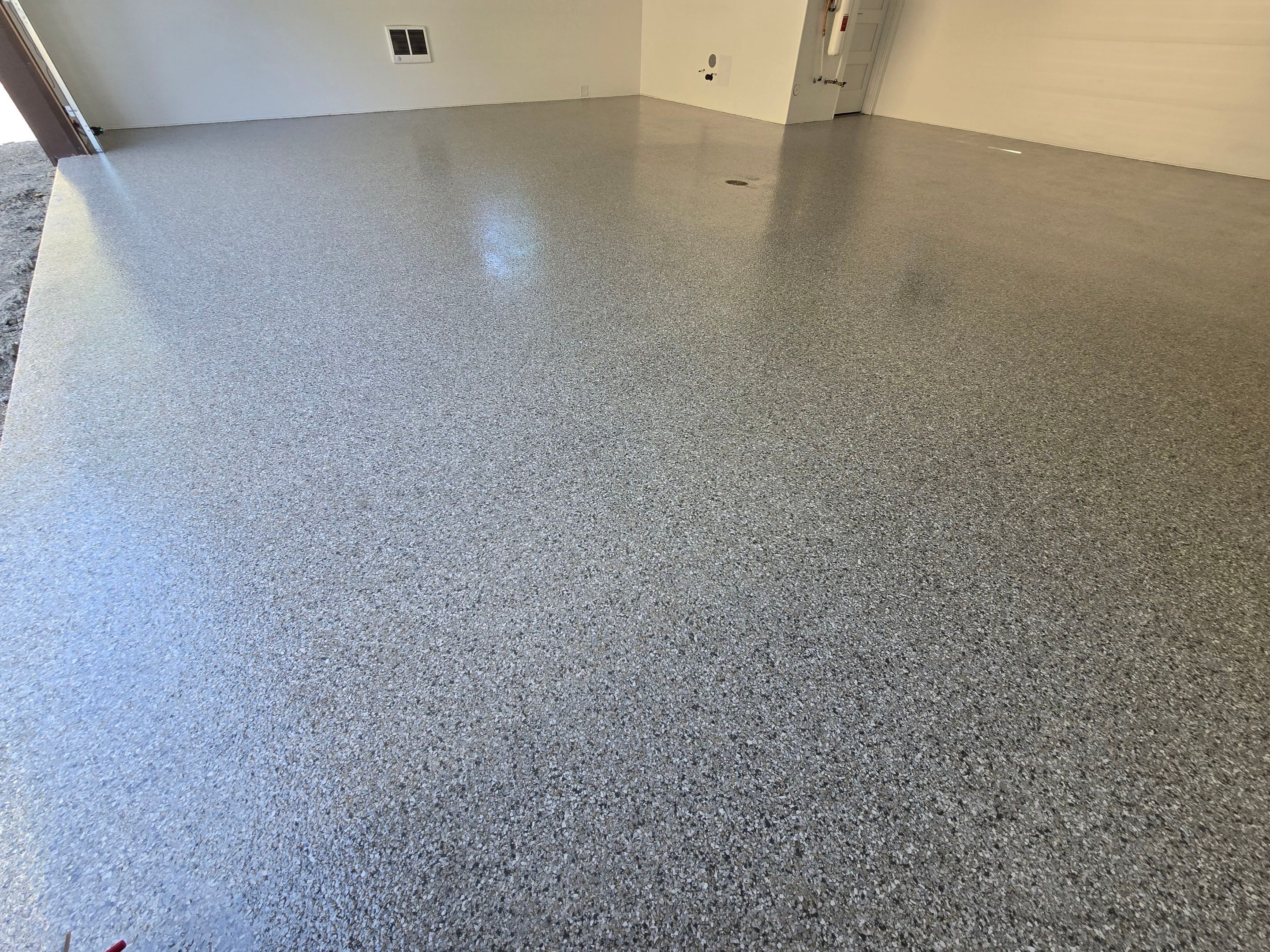 Garage Transformation using Mt Everest by Croc Coatings, LLC