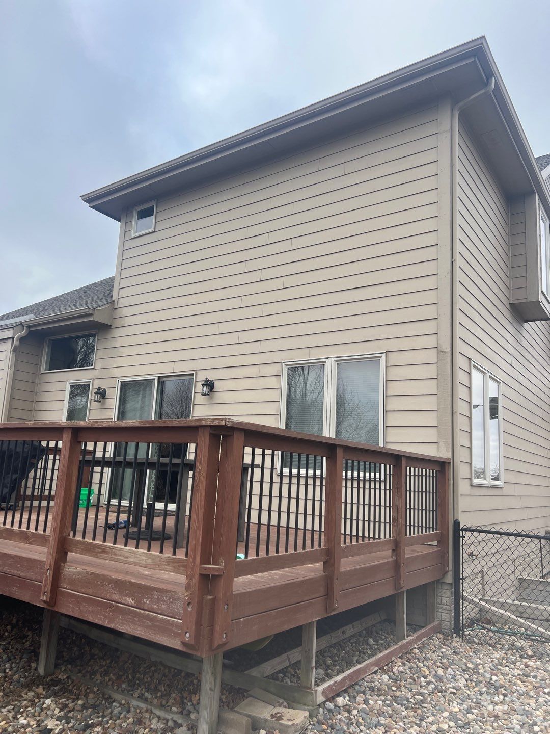 Exterior house painting color change by Cutting edge painting 