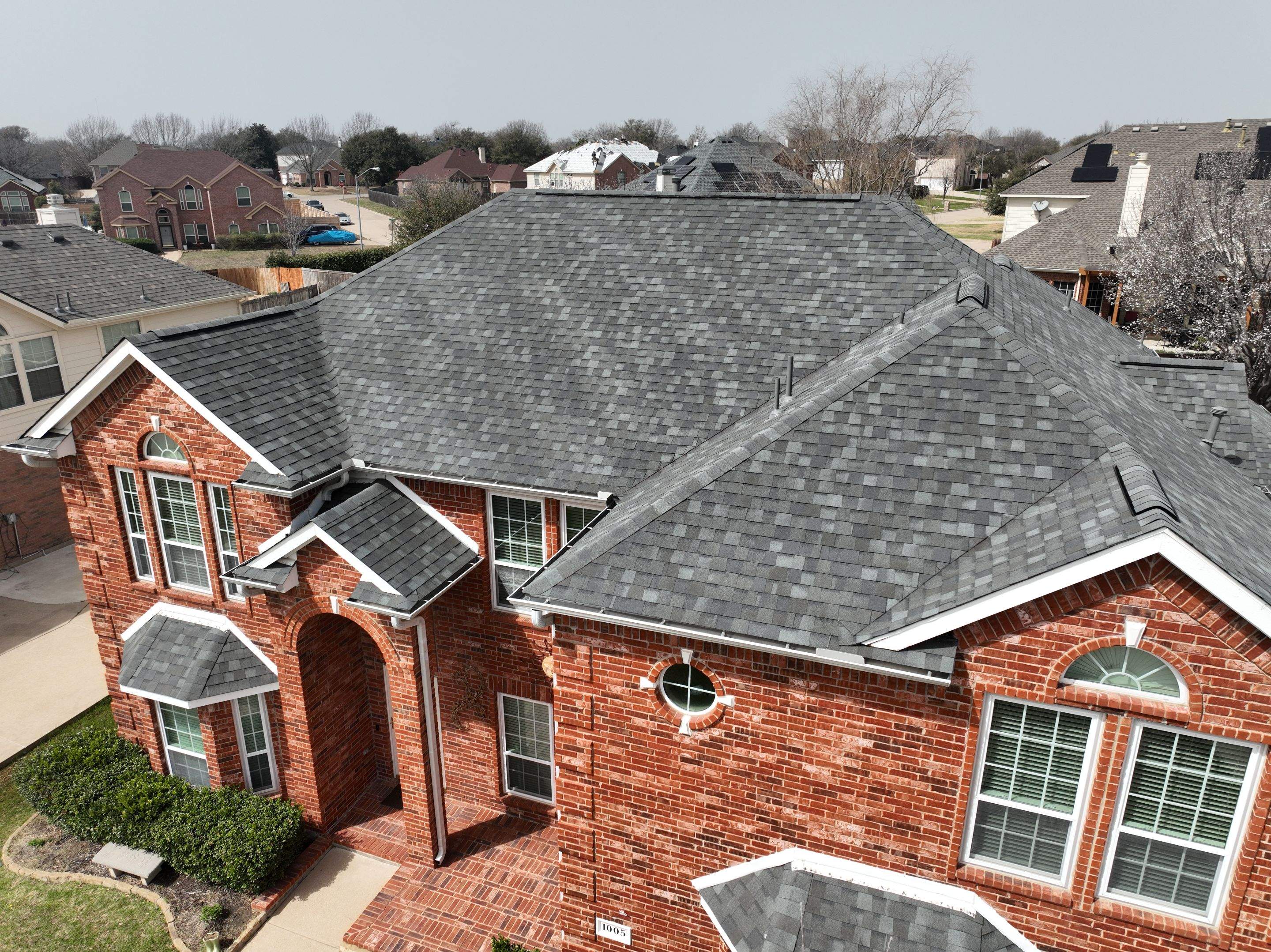 Residential Roofing Installation using CertainTeed Landmark MaxDef Georgetown Grey by OneSource Roofing and Restoration