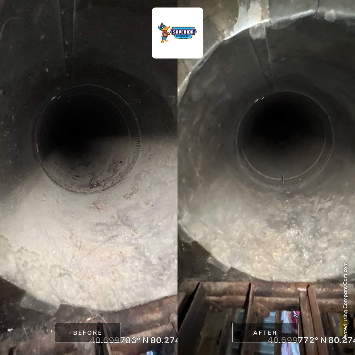 Air Duct Cleaning With a Vacuum Truck in Rochester, PA by Superior Air Duct Cleaning