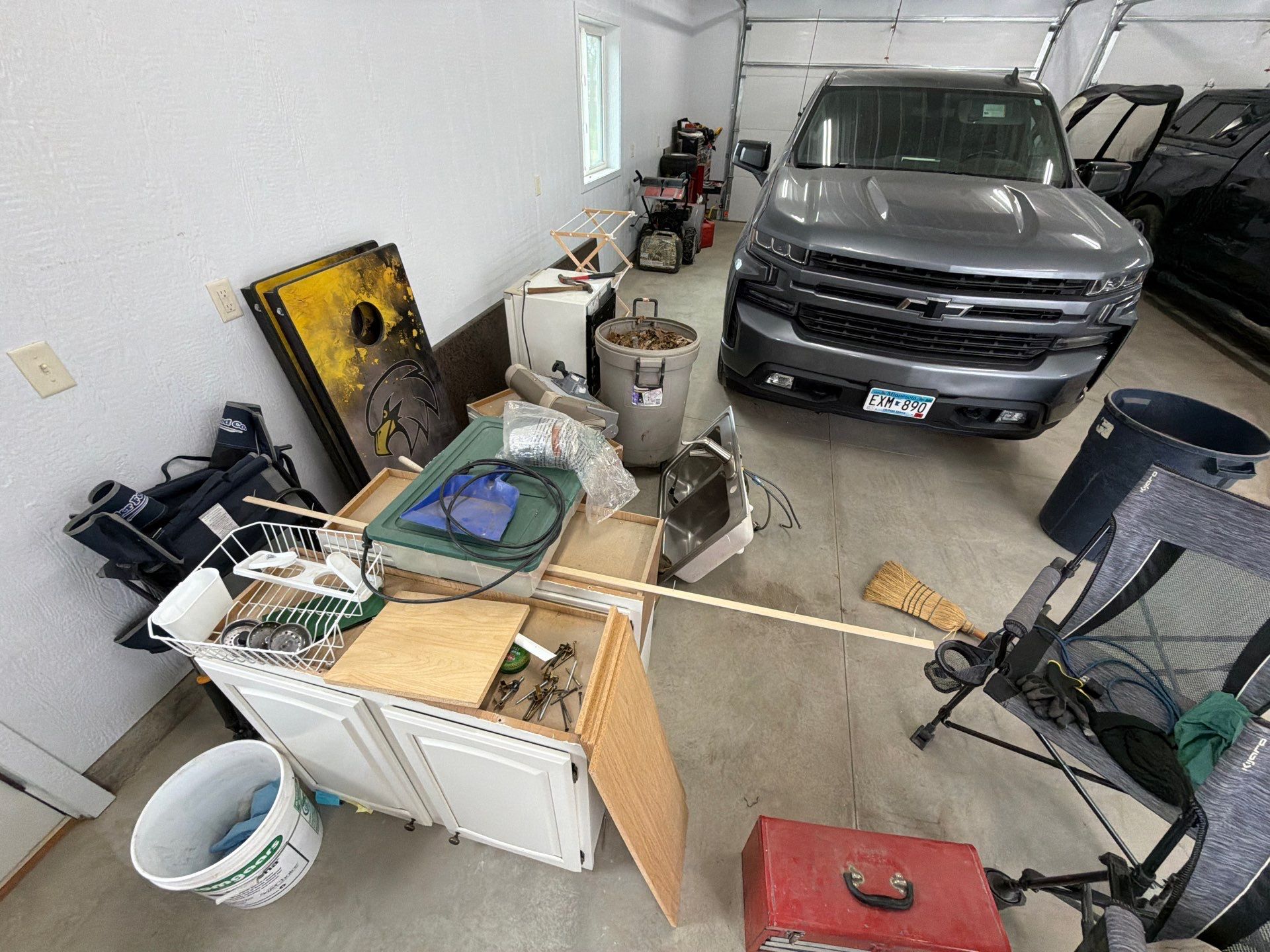 Speckled Epoxy Concrete Coating for Edgerton Garage Floor by Select Painting, Coatings & Garage Cabinets