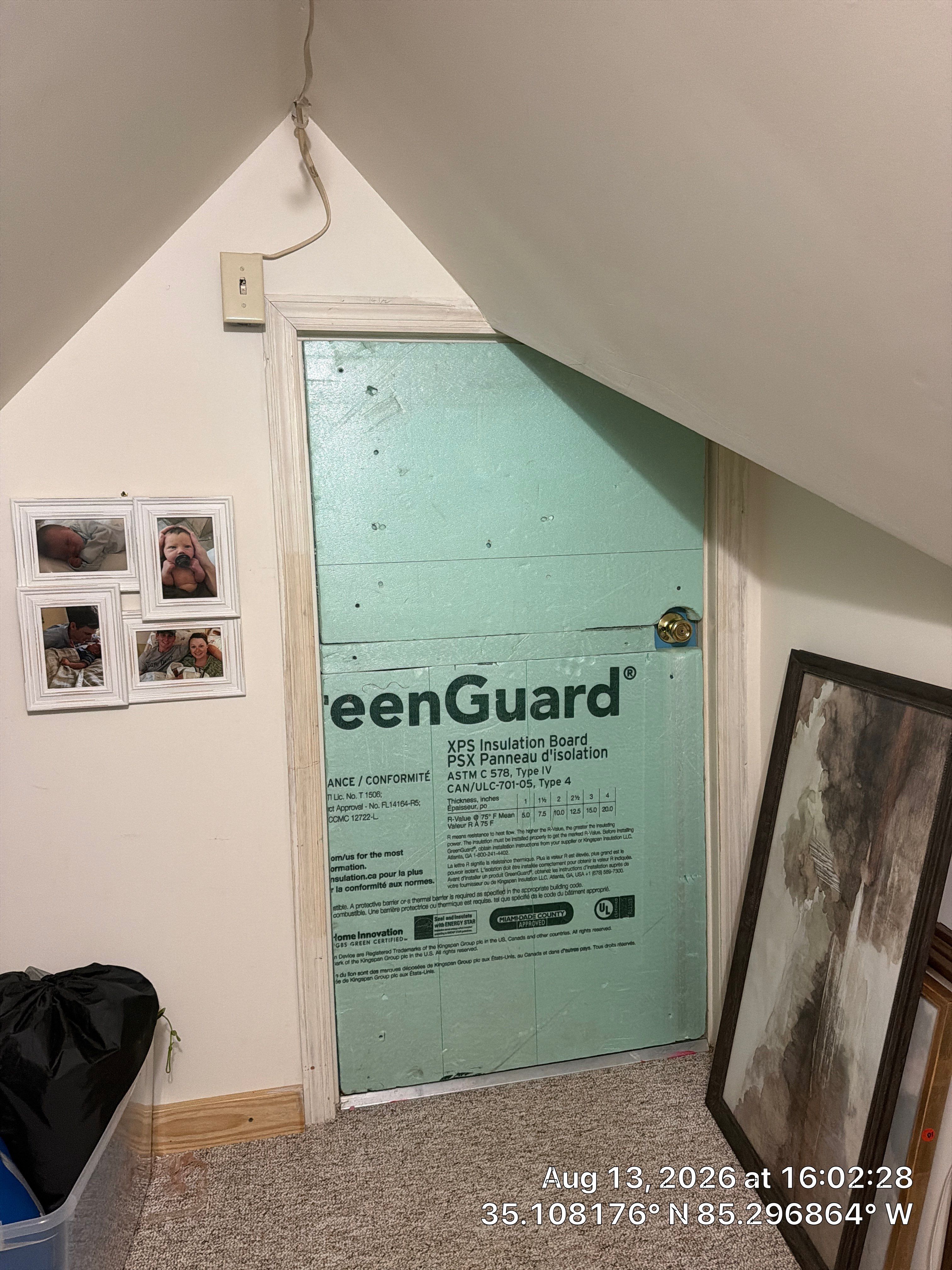 Attic Access Door Insulation and Weatherization in Chattanooga by CompanyCam Sales Demo