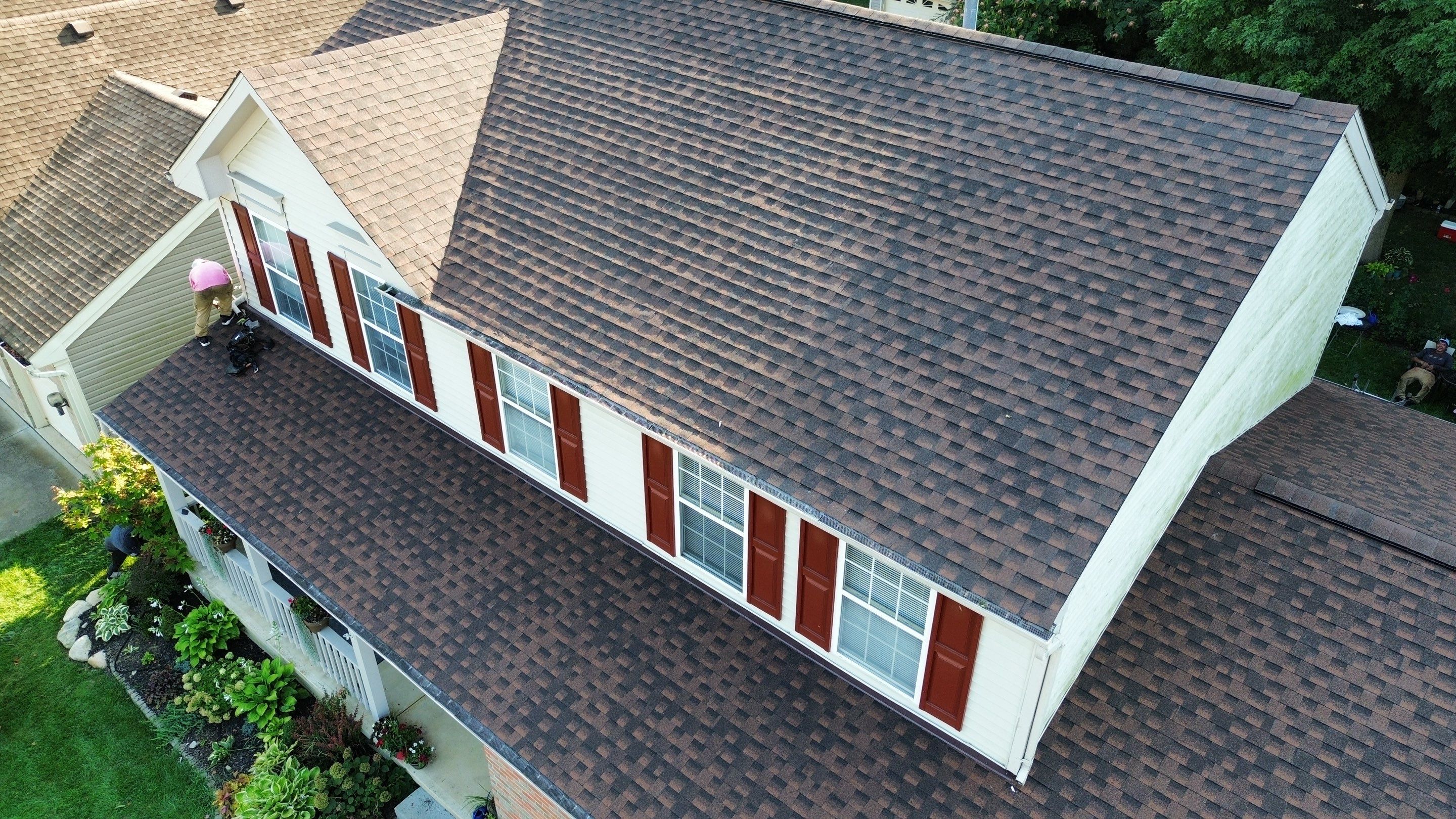 Residential Roofing Installation using Timberline HDZ Shingles - Hickory by RoofX 