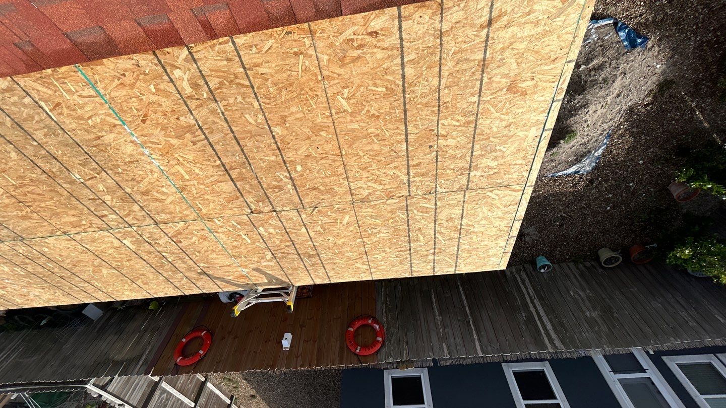 Residential Roofing Installation using Flat Roof System by Lighthouse Roofing
