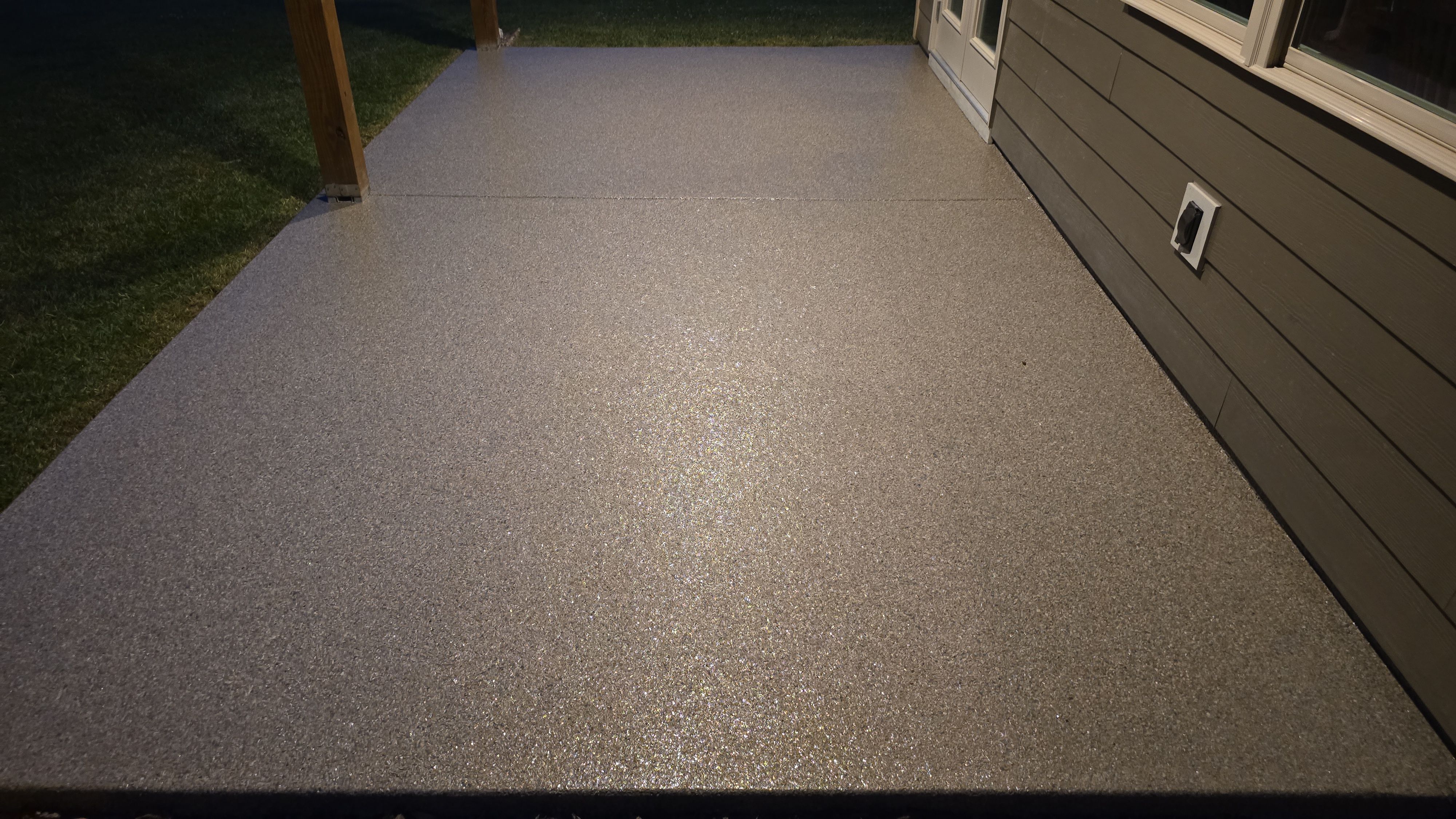 Garage, Back Porch, and Patio using Obsidian by Elite Floor Solutions