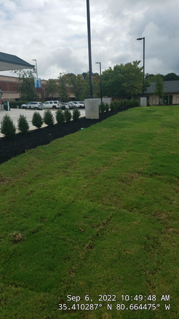 Commercial Landscaping Harris Teeter Fuel Station by Carolina-Metro Landscape, Inc