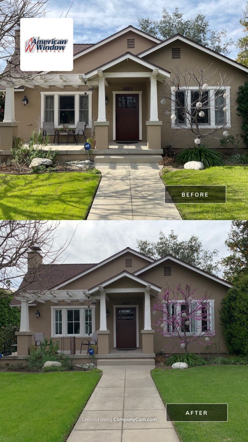 Window Installation using Milgard Ultra series, Fiberglass windows with SDL grids by American Window Company