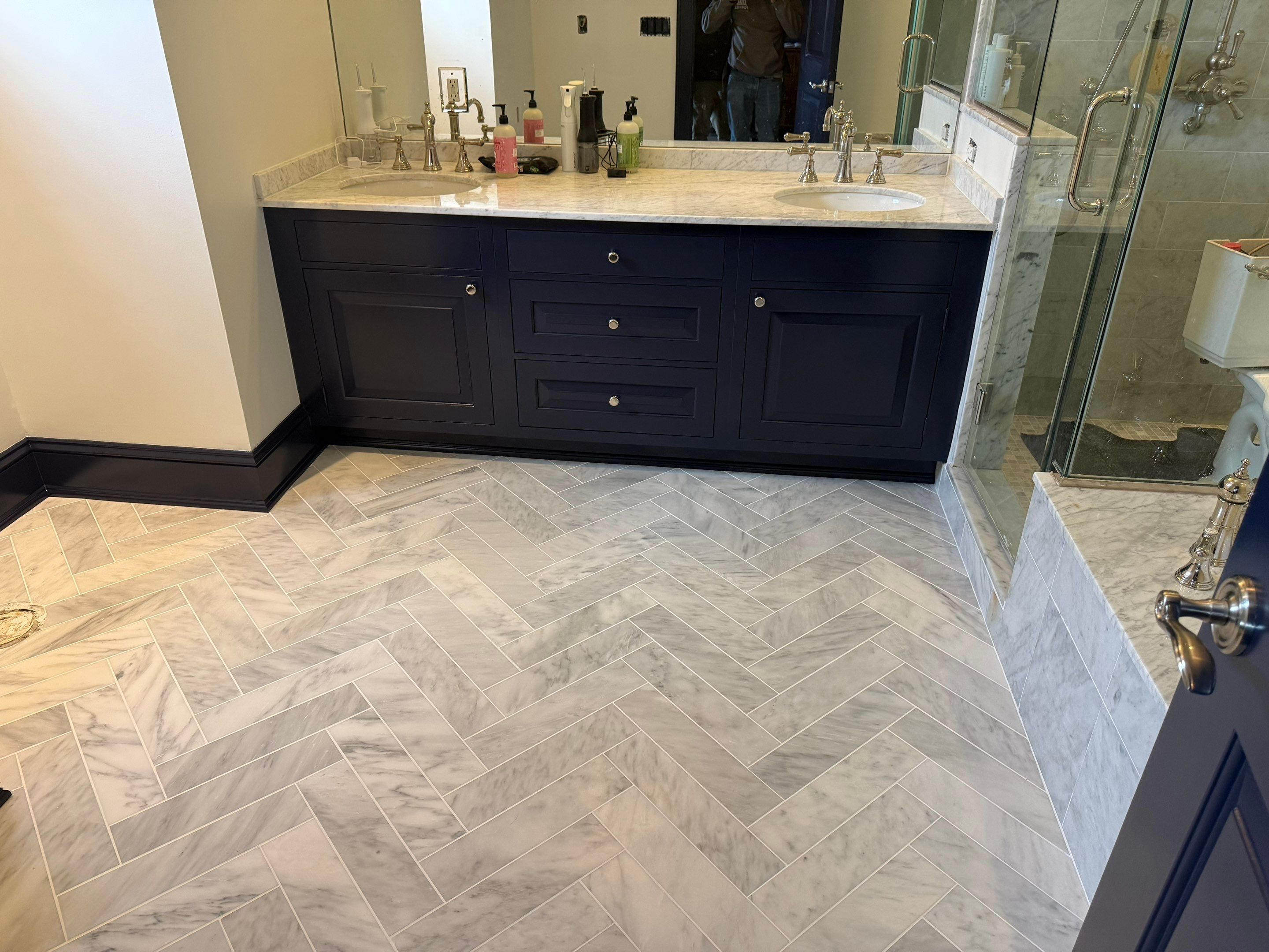 Water Damage Repairs in Luxury Kitchen and Primary Bathroom by Fox Hill Luxury Real Estate Services