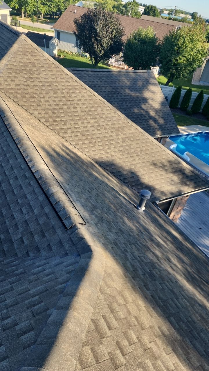 Residential Roofing Installation using GAF Timberline HDZ Weathered Wood by Nitro Roofing and Construction