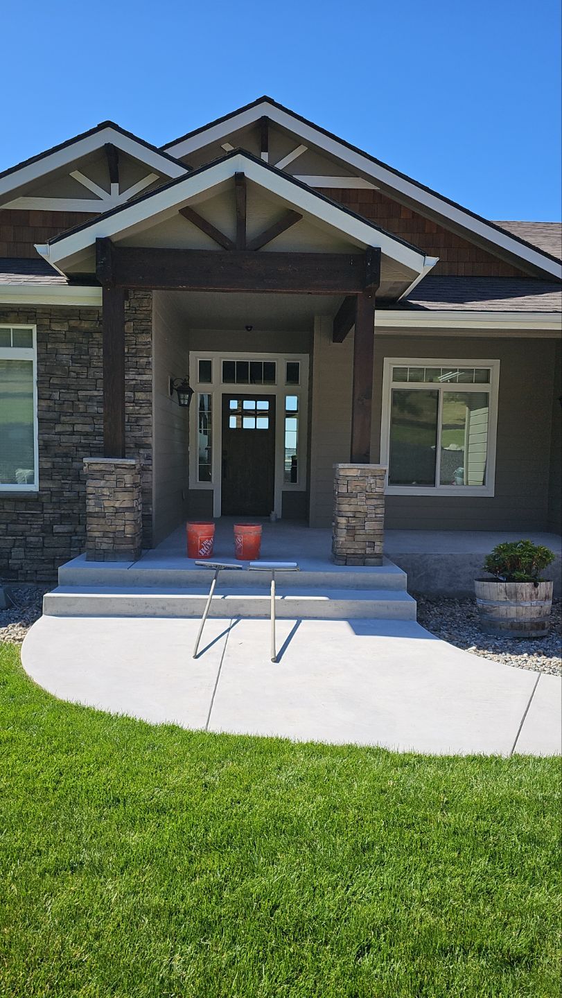 Entryway Transformation using Travertine by Croc Coatings, LLC