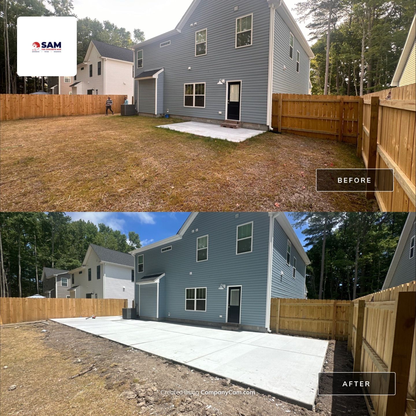 Project in Virginia Beach by Sam The Concrete Man Virginia Beach