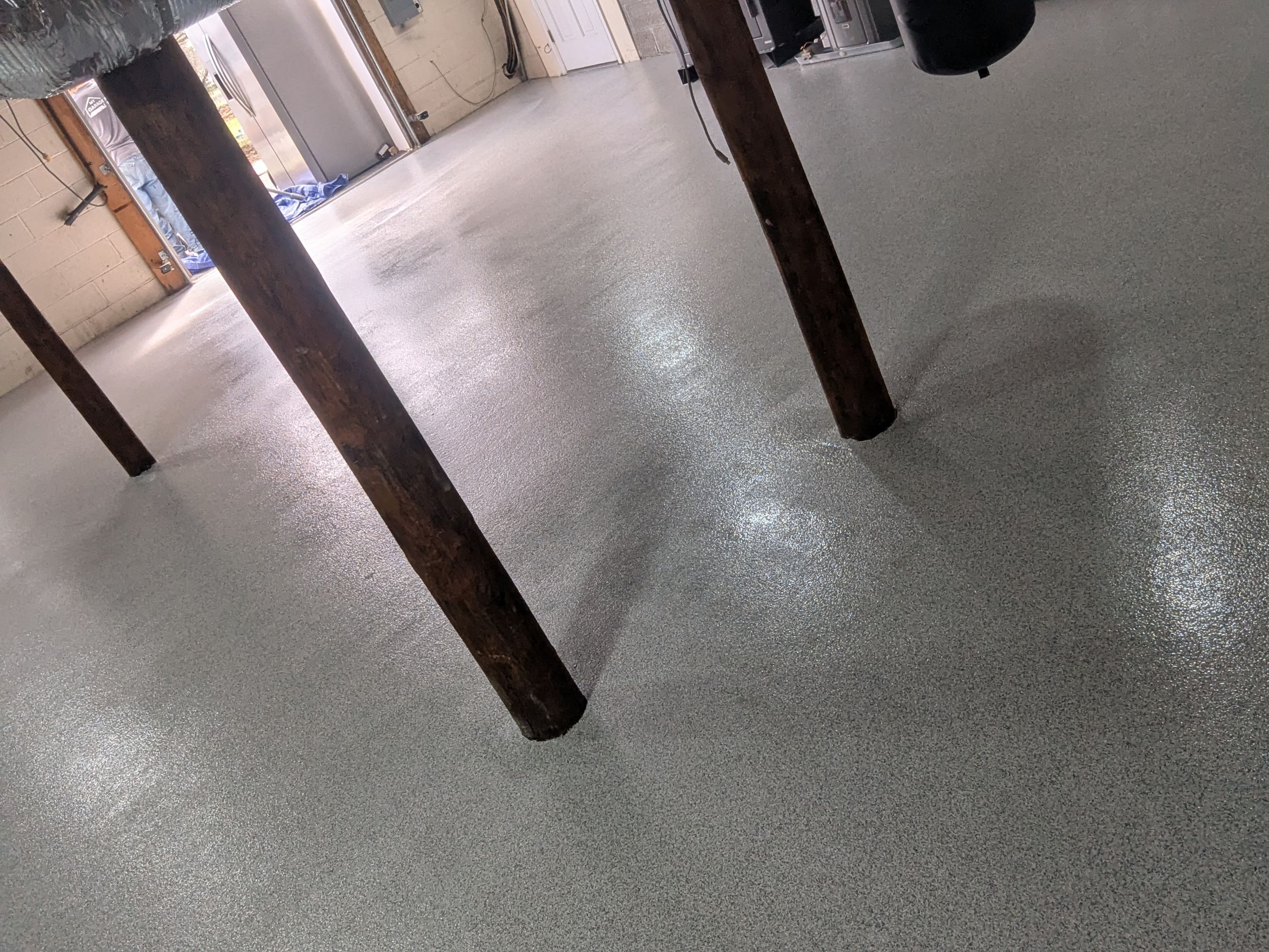 Garage Floor Coating using Custom Color by My Garage Floor Guys