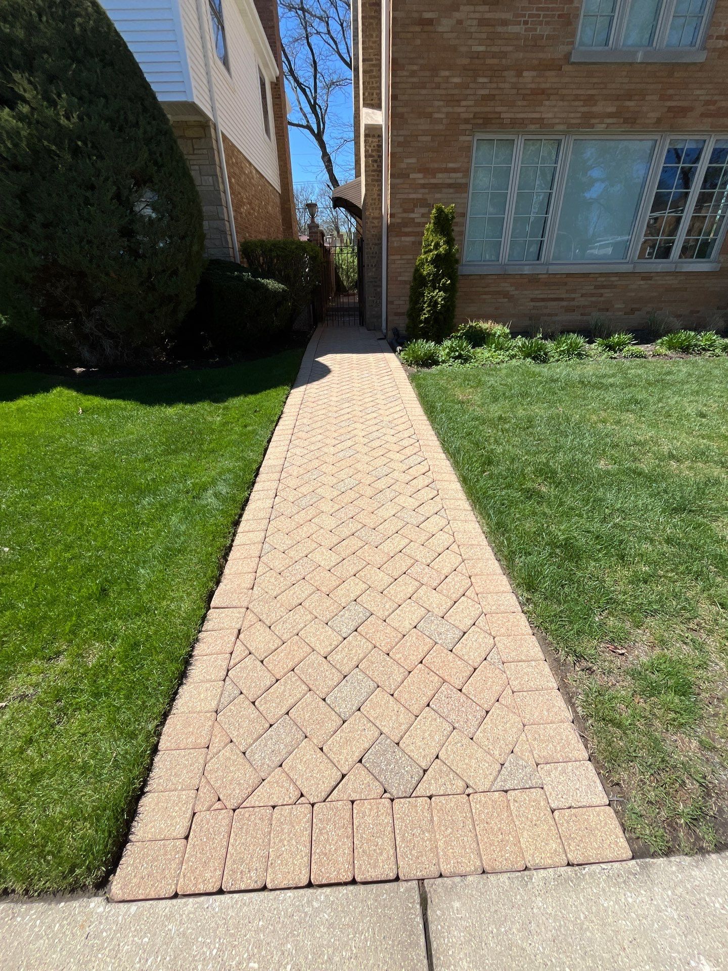Brick repair, CSS, and stone cleaning by Northern Power Washing LLC.