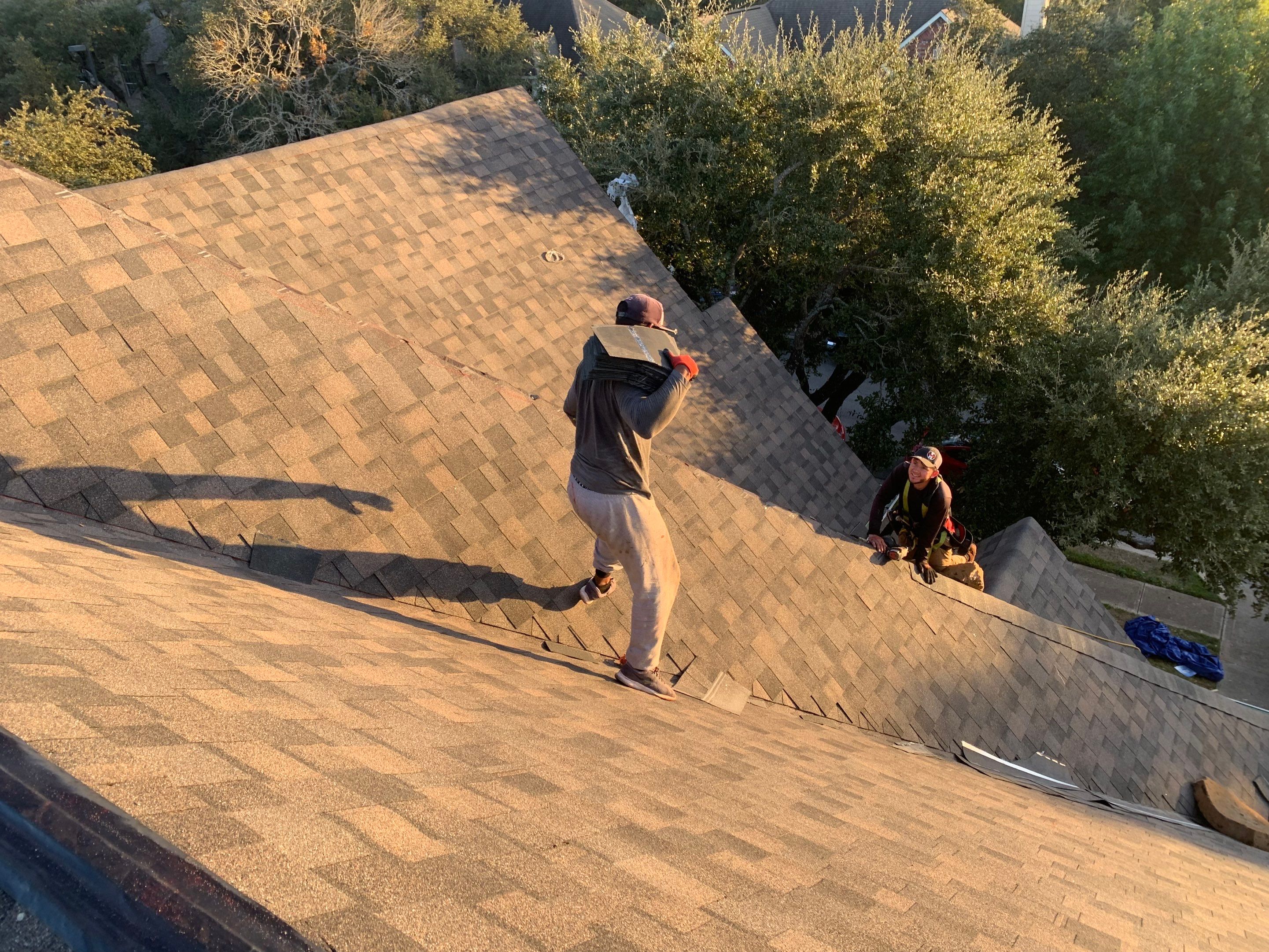 Hail Damage Restoration and Asphalt Shingle Roof Replacement in Austin by Caliber Restoration LLC