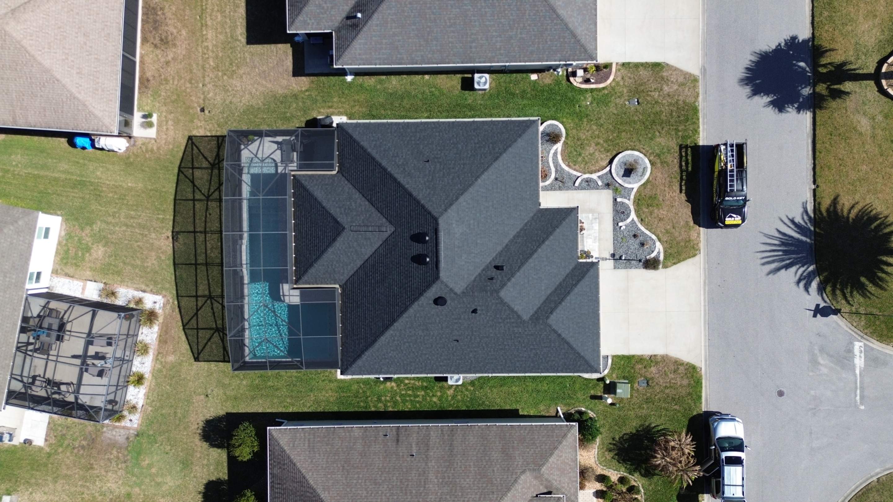 Residential reroof in The Villages FL by Gold Key Roofing