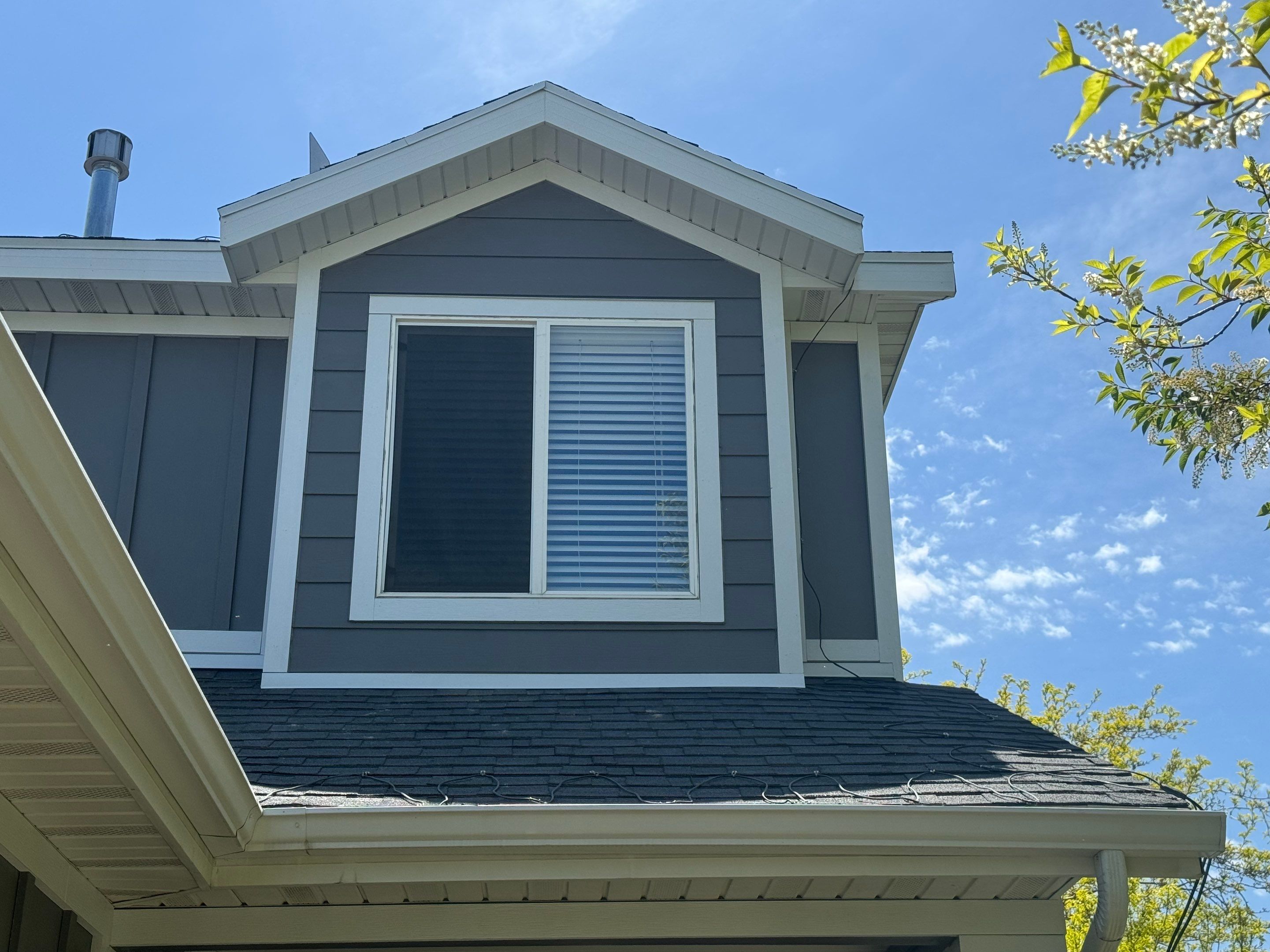 Draper | Stucco & Brick to Hardie Conversion | Aged Pewter & Arctic White by Ideal Siding Utah